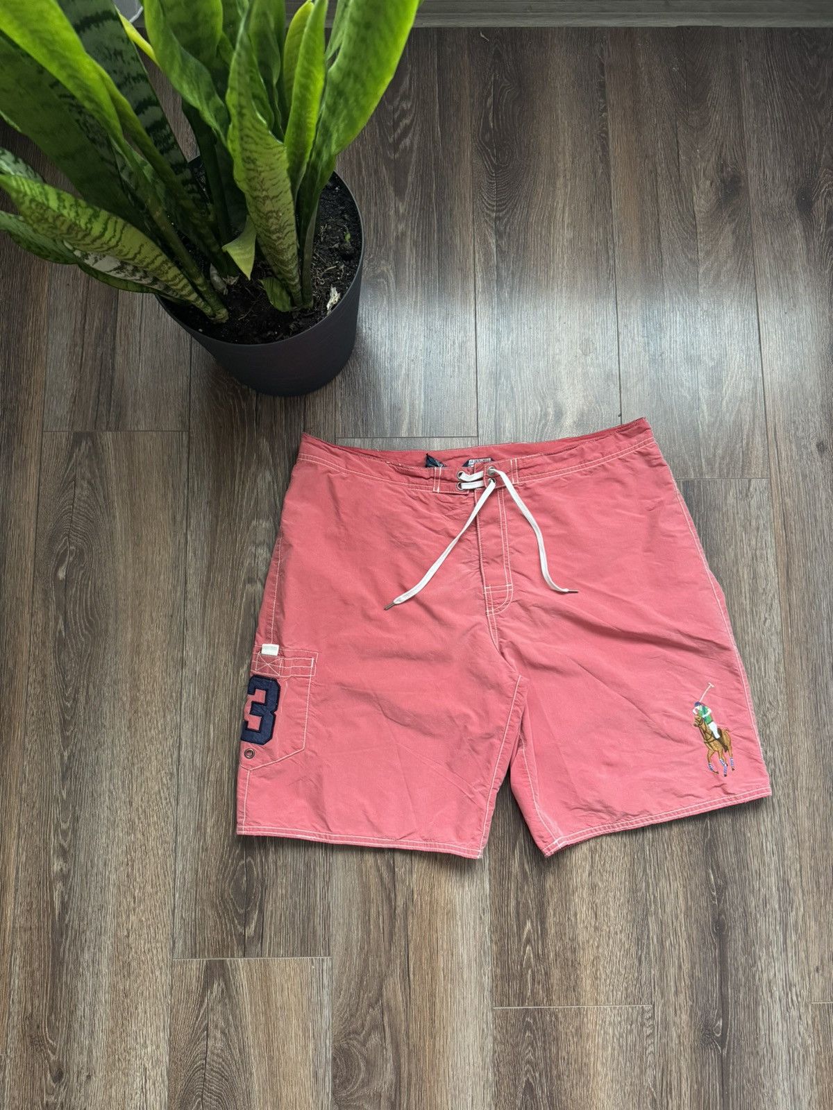 Polo Ralph Lauren Polo Ralph Lauren Big Pony #3 Men’s Coral nylon vintage shorts Size US 36 / EU 52 - 1 Thumbnail