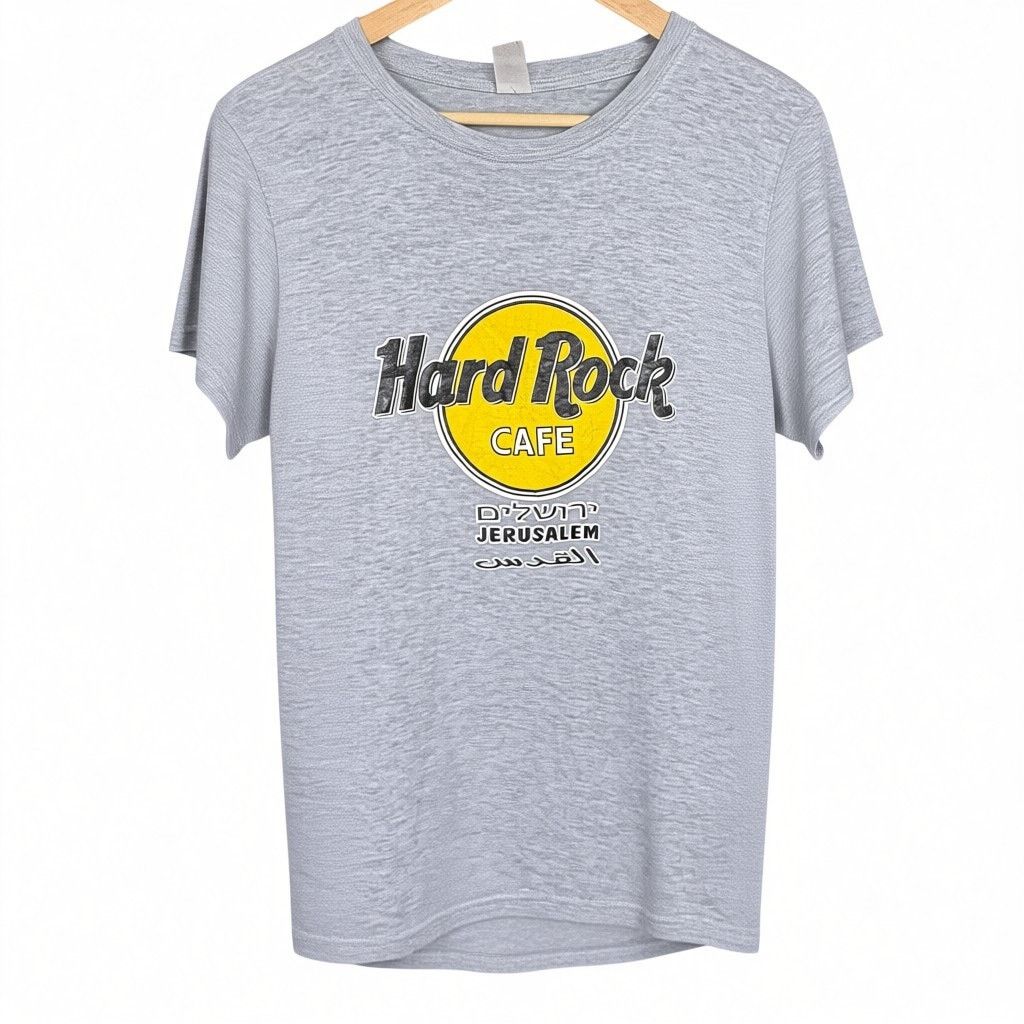 Hard Rock Cafe Vintage 90s Y2k Hard Rock Jerusalem Mens S/S Sleeve T-Shirt Size US S / EU 44-46 / 1 - 1 Thumbnail