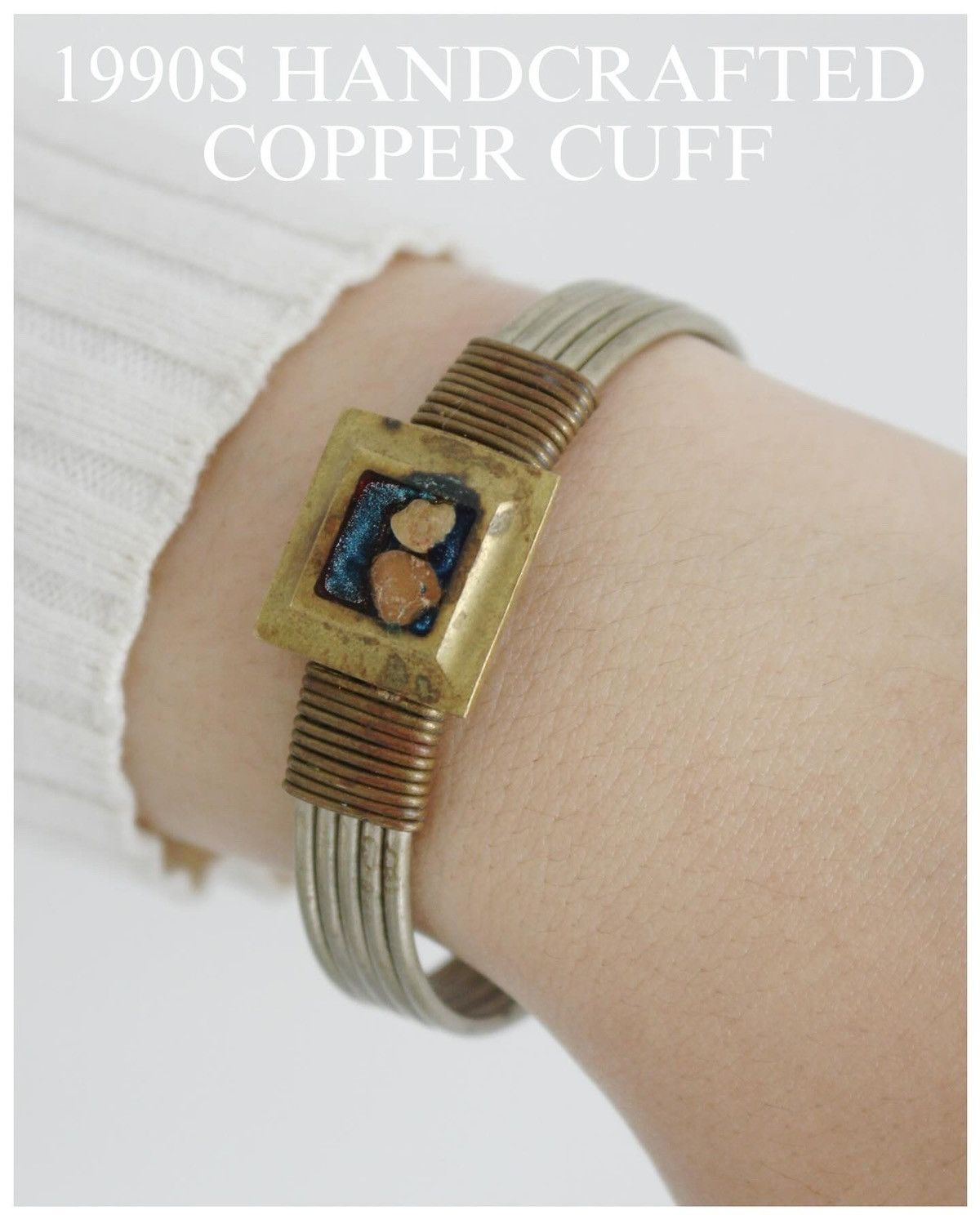 Handmade × Japanese Brand × Vintage 1990S HANDCRAFTED COPPER CUFF BRACELET Size ONE SIZE - 2 Thumbnail
