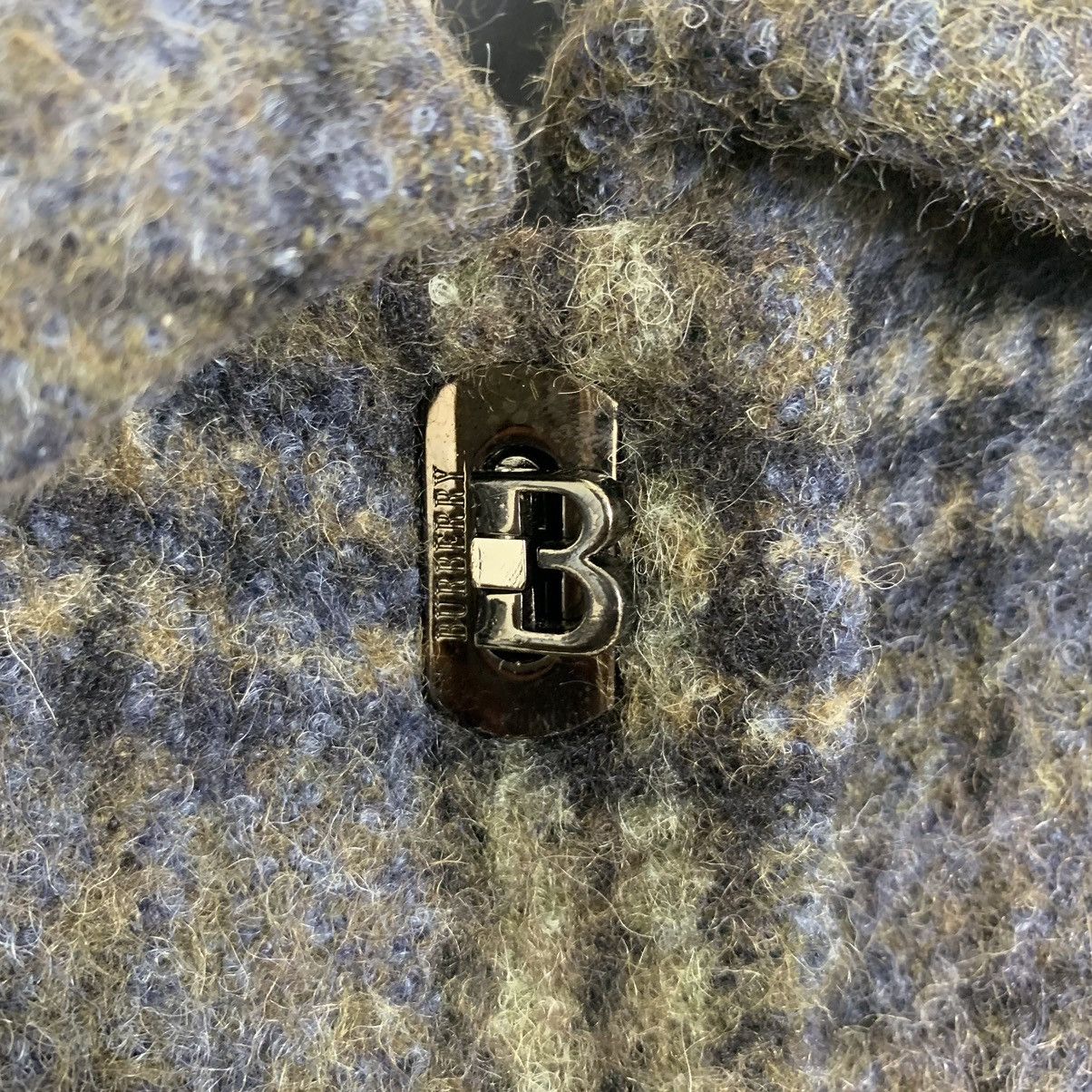 Burberry × Vintage Luxury Brand Burberry London Checkerboard Wool Long Jacket Size S / US 4 / IT 40 - 7 Thumbnail