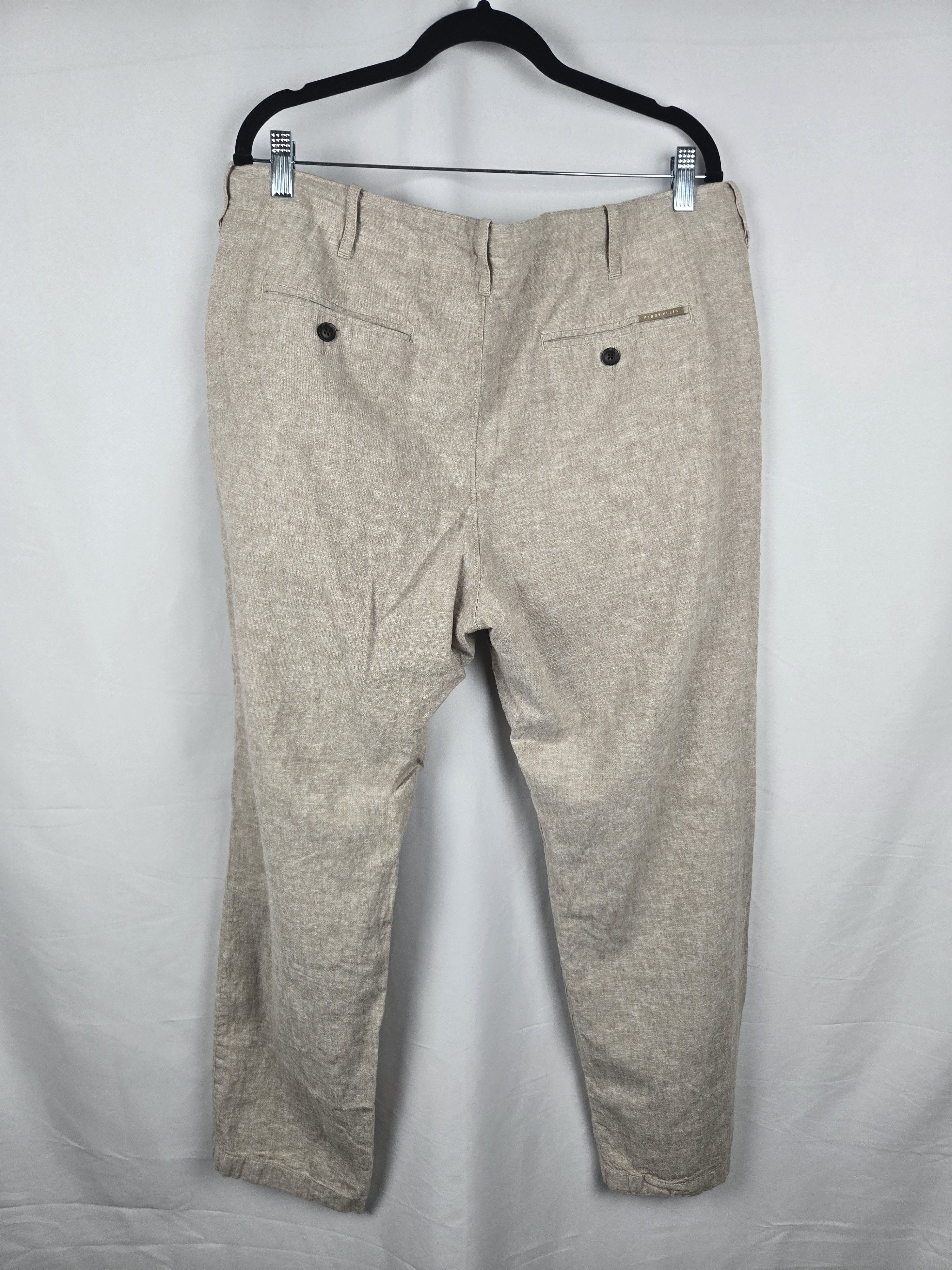 Perry Ellis Perry Ellis Linen Blend Pants Size US 36 / EU 52 - 2 Thumbnail