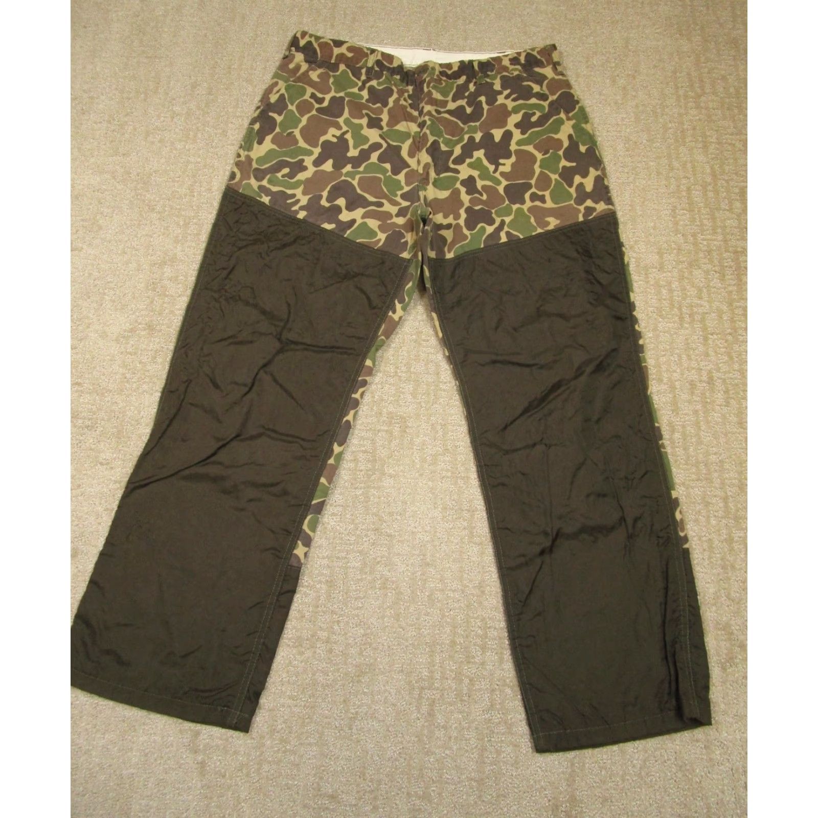 SafTbak VINTAGE Saftbak Pants Men 38x30 Brown Frog Skin Camo Brush Upland Hunting USA Size US 38 / EU 54 - 2 Thumbnail