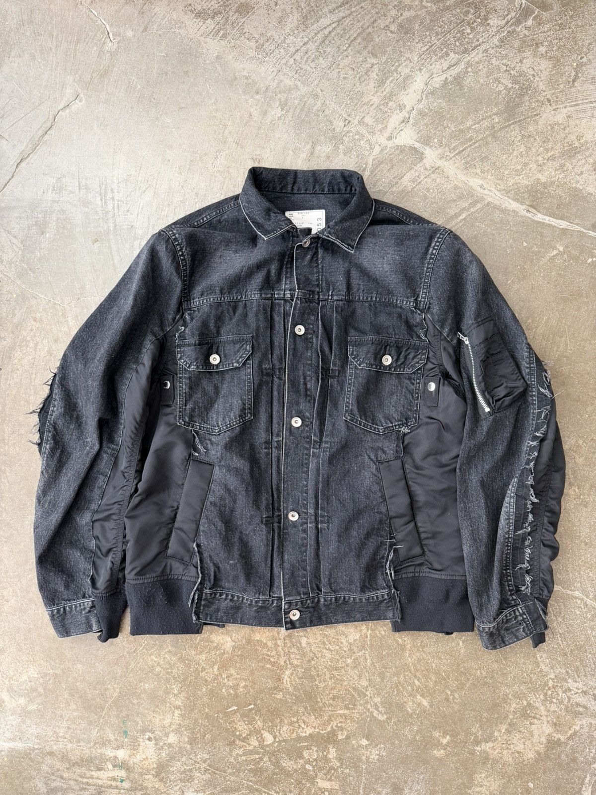 Sacai Sacai MA1 Denim Patchwork Jacket Kapital Our Legacy Visvim Size US L / EU 52-54 / 3 - 1 Thumbnail
