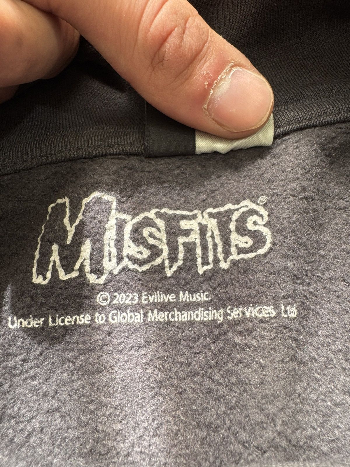 Band Tees × Misfits Misfits H&M skull logo hoodie rock band tees merch Size US L / EU 52-54 / 3 - 8 Thumbnail