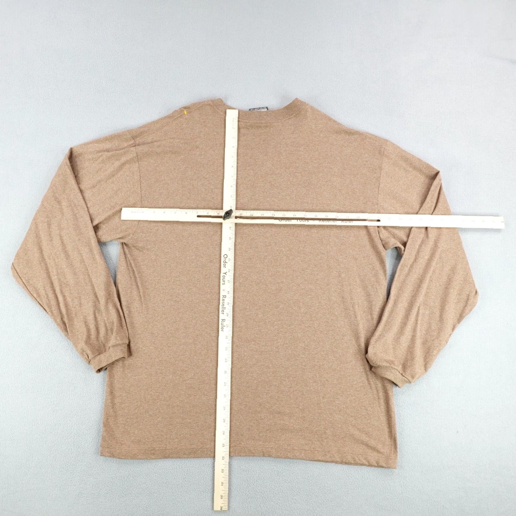 Vintage VINTAGE Mecca Shirt Mens XL Brown V-Neck Long Sleeve 90s Hip Hop Made In USA Mens XL Brown 90s Hip Hop Mecca Shirt Size US XL / EU 56 / 4 - 4 Thumbnail