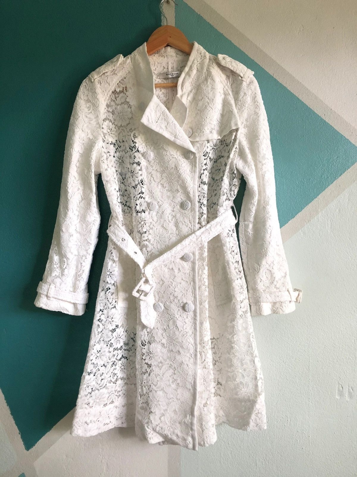 Givenchy OFFER ME‼️ Givenchy Ricciardo Tisci floral Trench coat Size L / US 10 / IT 46 - 1 Thumbnail