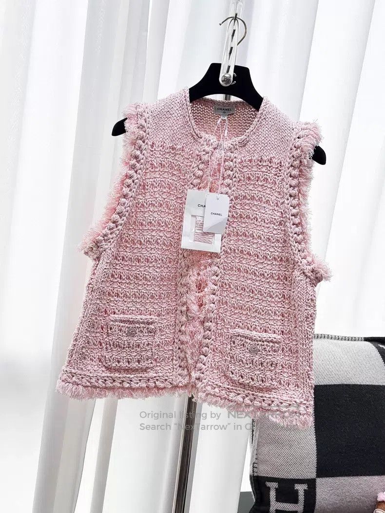 Chanel Chanel Woven hollow tassel vest Size M / US 6-8 / IT 42-44 - 1 Thumbnail