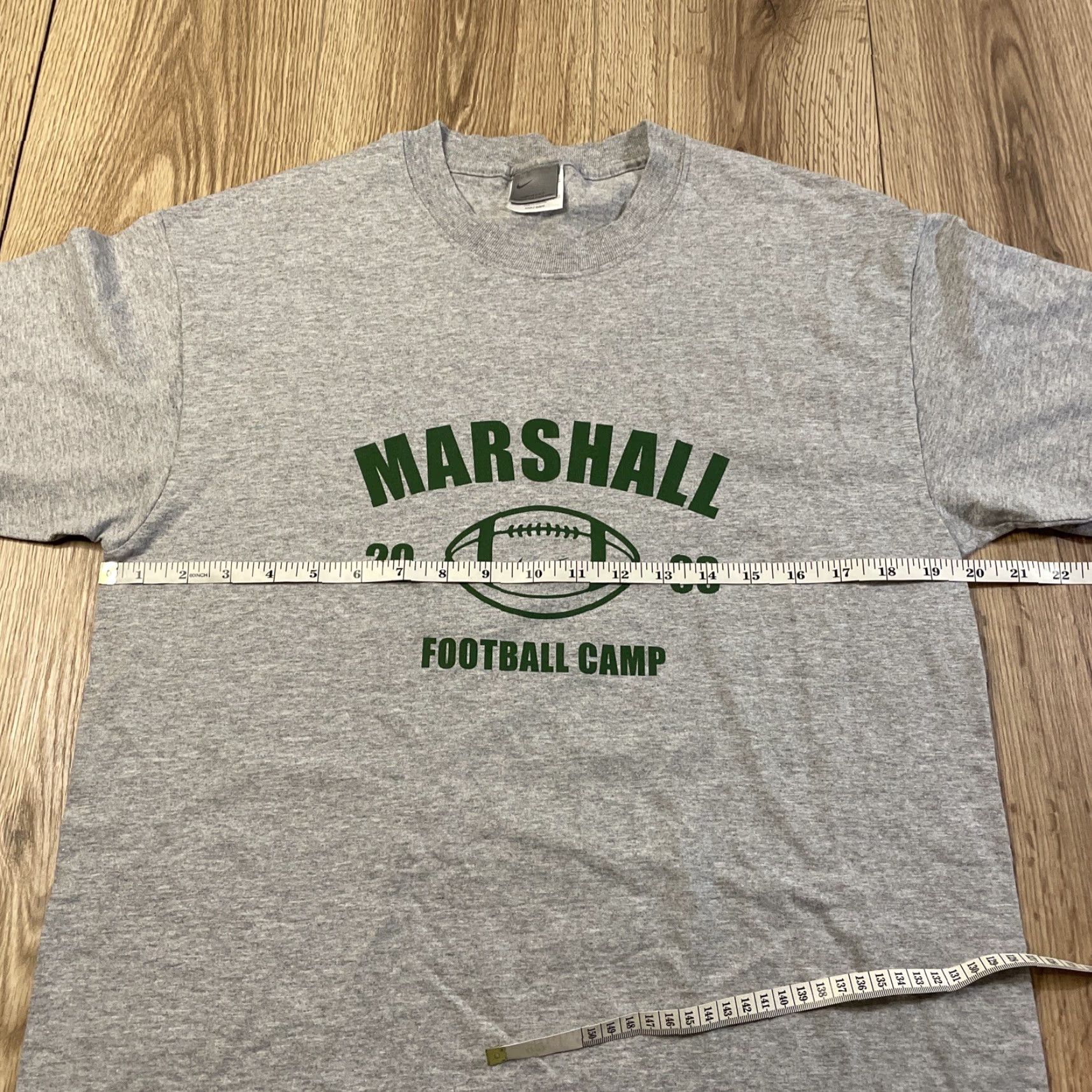 Nike VINTAGE 2003 Nike Marshall Football T-Shirt Adult Medium Gray Mens Size US M / EU 48-50 / 2 - 4 Thumbnail