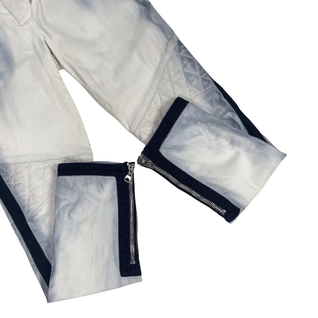 Balmain Balmain Washed Denim Pants Biker Moto Vintage Women’s Sz 40 Size 27" / US 4 / IT 40 - 4 Thumbnail