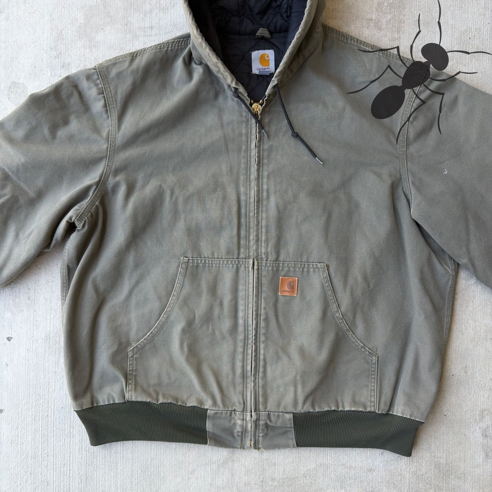 Carhartt × Vintage Carhartt J280 MOS green hooded work wear jacket Size US XL / EU 56 / 4 - 3 Thumbnail
