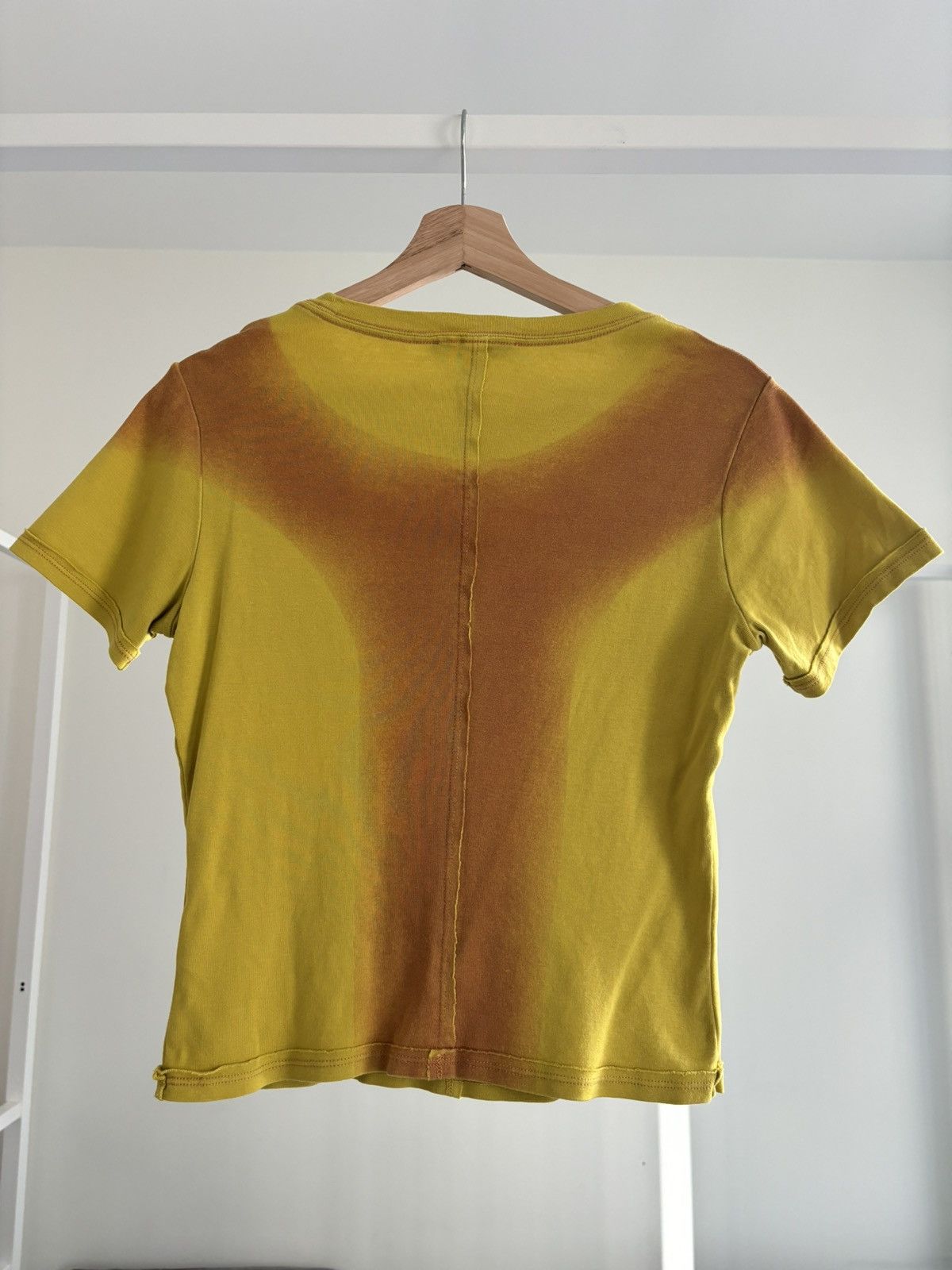Eckhaus Latta Eckhaus Latta Unisex Lapped Baby Tee - Yellow Graffiti Size US L / EU 52-54 / 3 - 2 Thumbnail