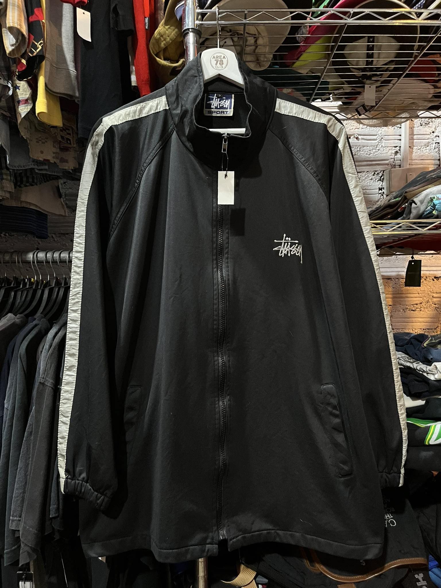 Stussy track jacket online Large