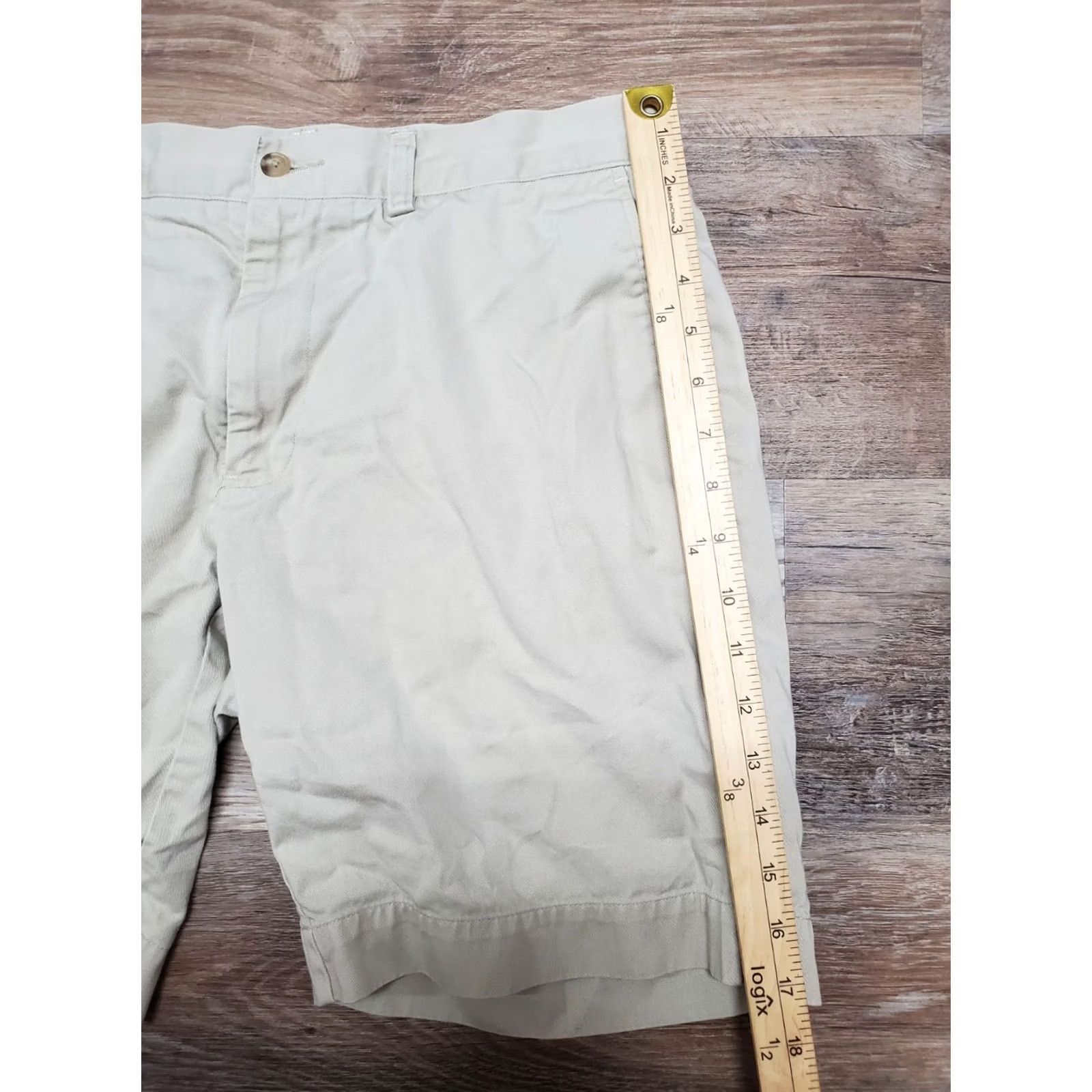 Polo Ralph Lauren Polo Ralph Lauren Chino Shorts Men 32 Classic Fit 9" Inseam Beige Cotton Pocket Zip Front Casual Summer Spring Fall Vintage No Mens Size US XS / EU 42 / 0 - 7 Thumbnail
