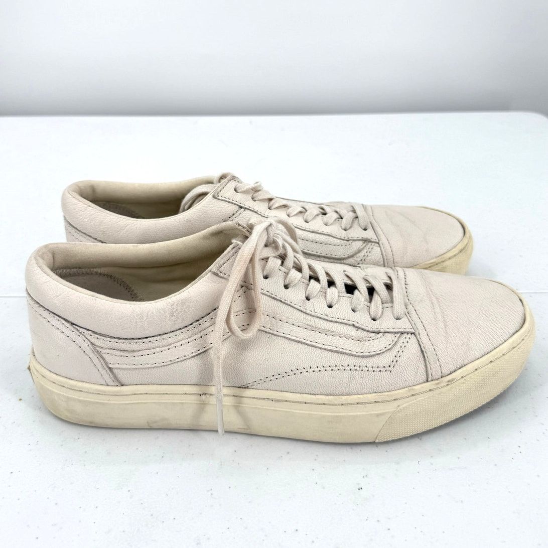 Vans Vans Unisex Old Skool Warm Beige/White Side Stripe Sneakers Size US 9 / EU 42 - 1 Thumbnail