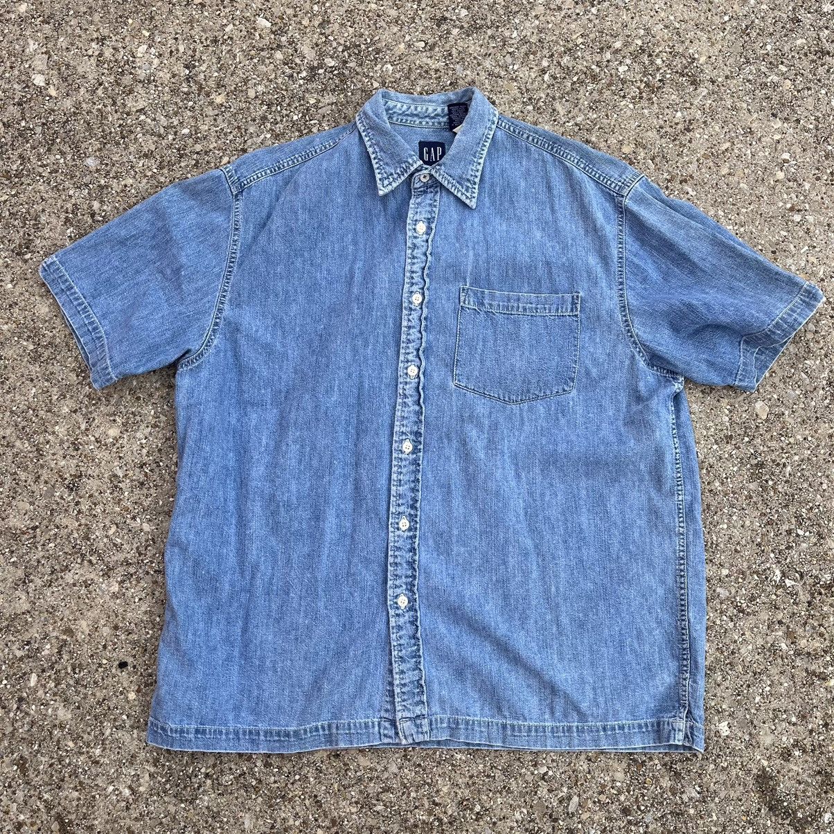 Gap × Vintage 90s Casual Denim Gap Button Up shirt Size US M / EU 48-50 / 2 - 1 Thumbnail