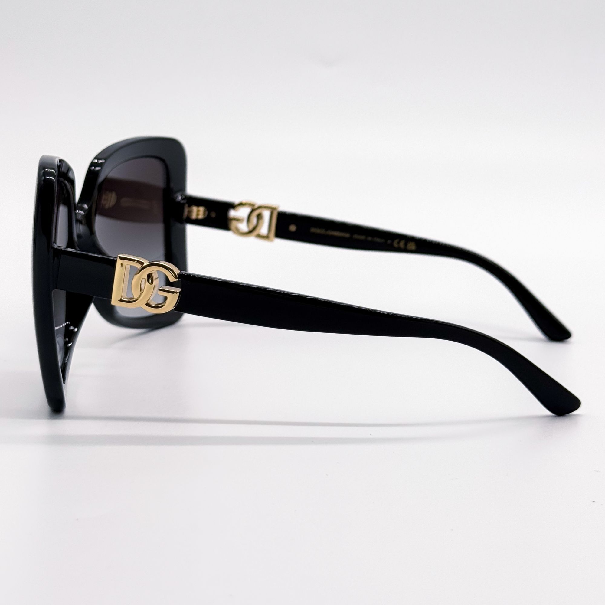 New Dolce&Gabbana DG6193U 501/8G Black Women Oversized Sungl