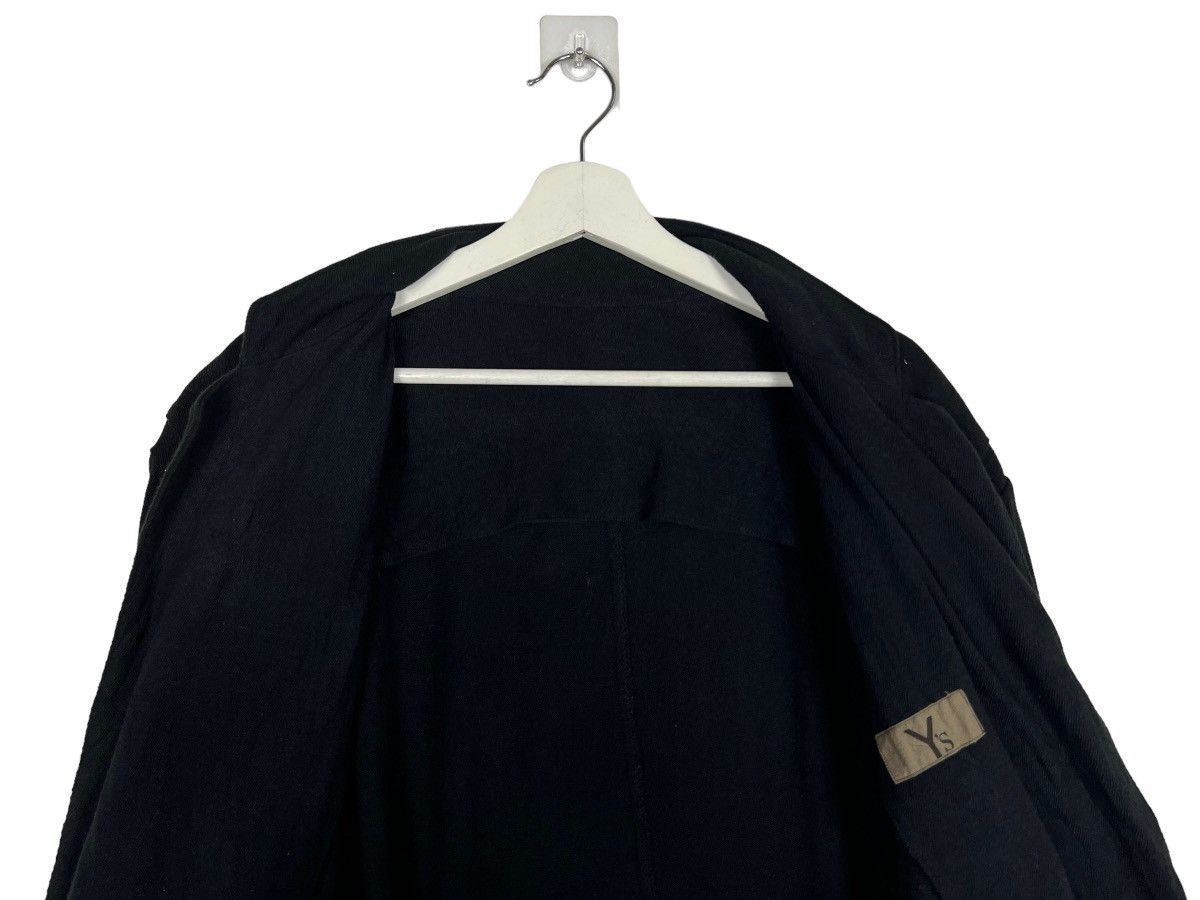 Yohji Yamamoto 🔥 80s Y's YOHJI YAMAMOTO COTTON BUTTON LESS CARDIGAN JACKET Size US M / EU 48-50 / 2 - 11 Thumbnail
