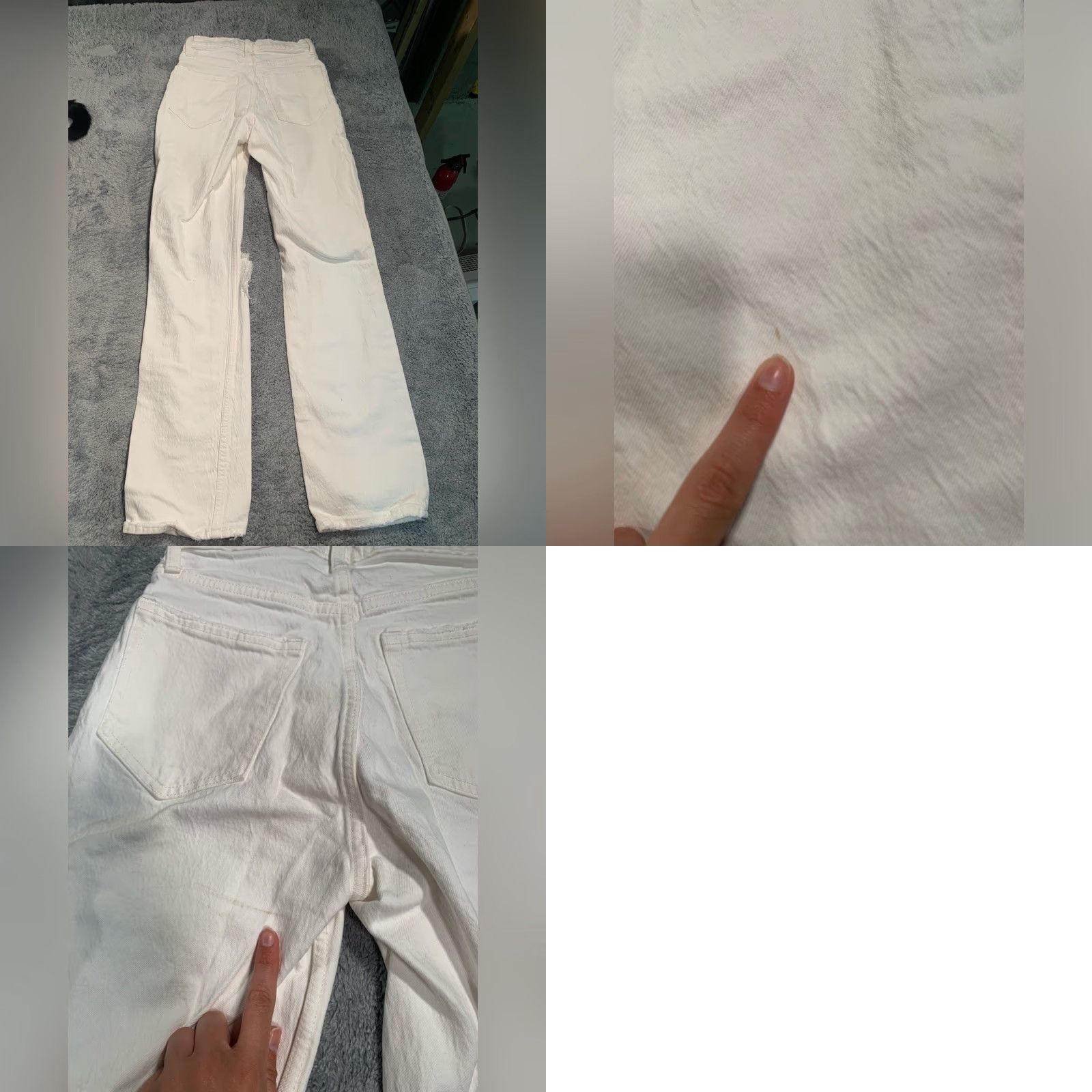 Abercrombie & Fitch VINTAGE Abercrombie & Fitch White 90s Straight Ultra High Rise Jeans 0 Women Regular White Mom Jeans 25/0R Womens Size 25" / US 0 / IT 36 - 8 Thumbnail