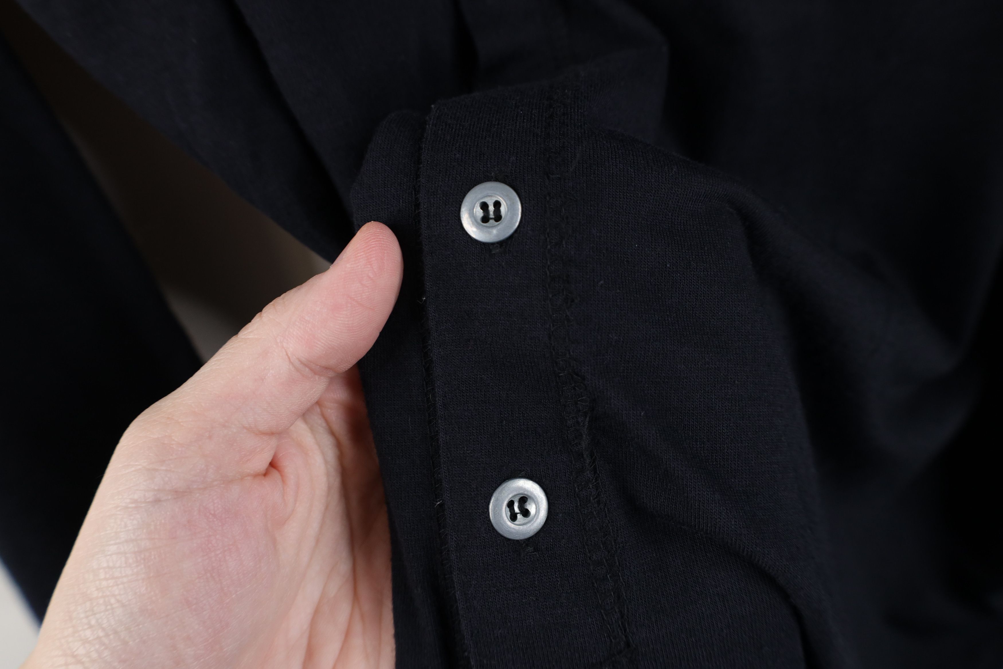 Express × Vintage Vintage 90s Express Knit Collared Button Shirt Black Size US L / EU 52-54 / 3 - 5 Thumbnail