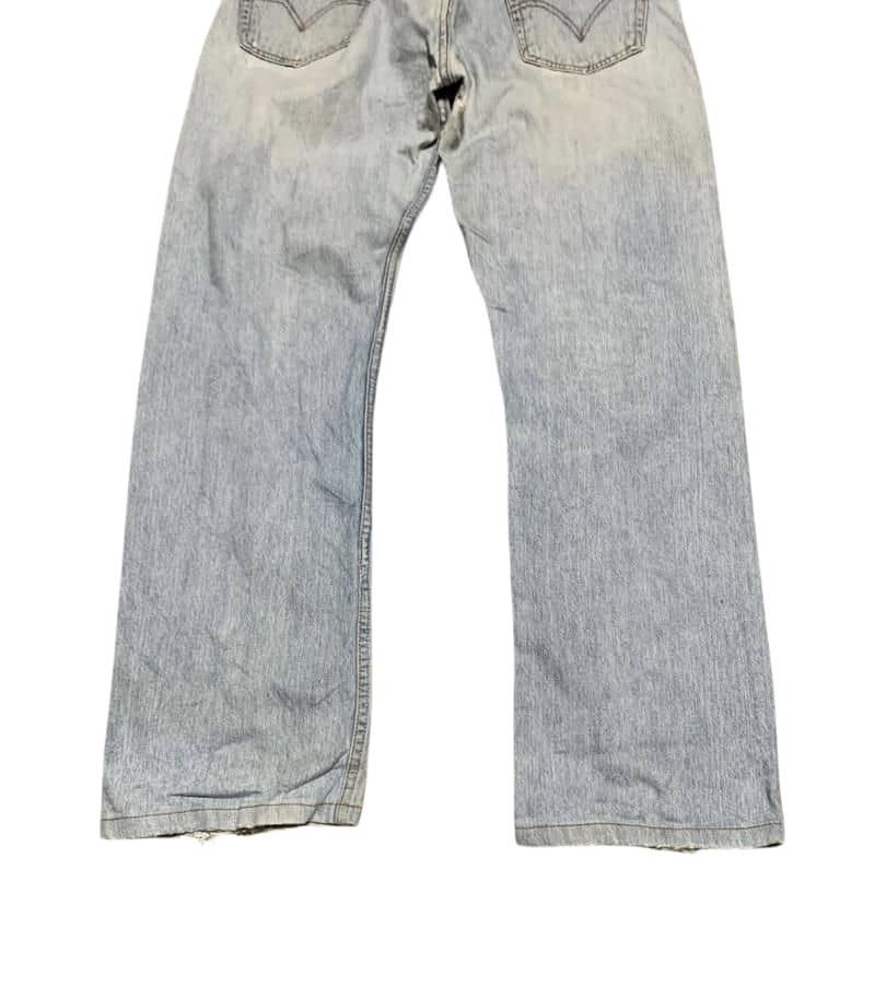 Levi's Vintage Levis 501 Straight Faded Blue Jeans Distressed Size US 34 / EU 50 - 8 Thumbnail