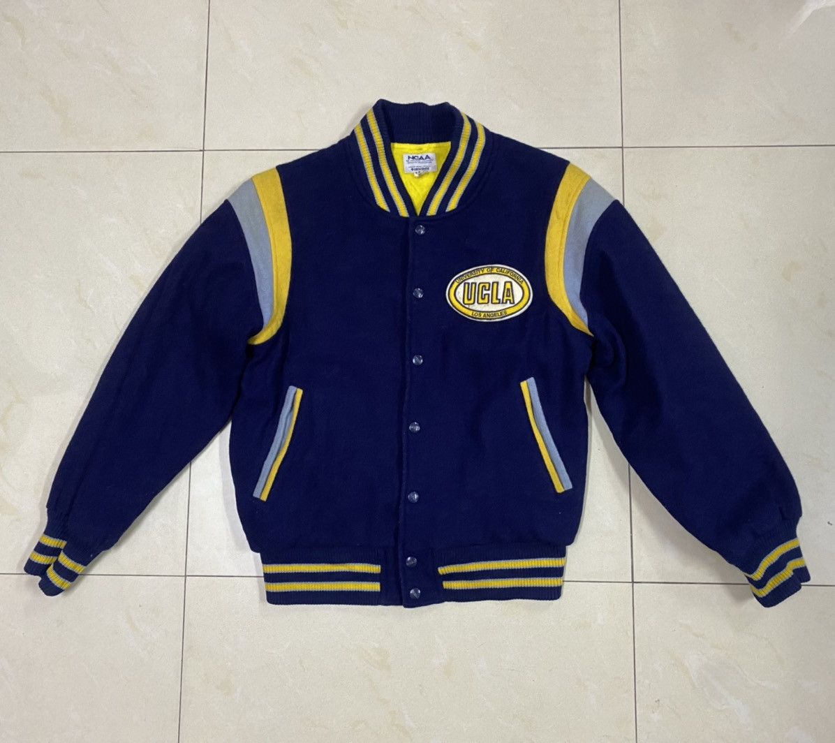 Vintage Vintage UCLA Descente Wool Varsity Jacket | Grailed