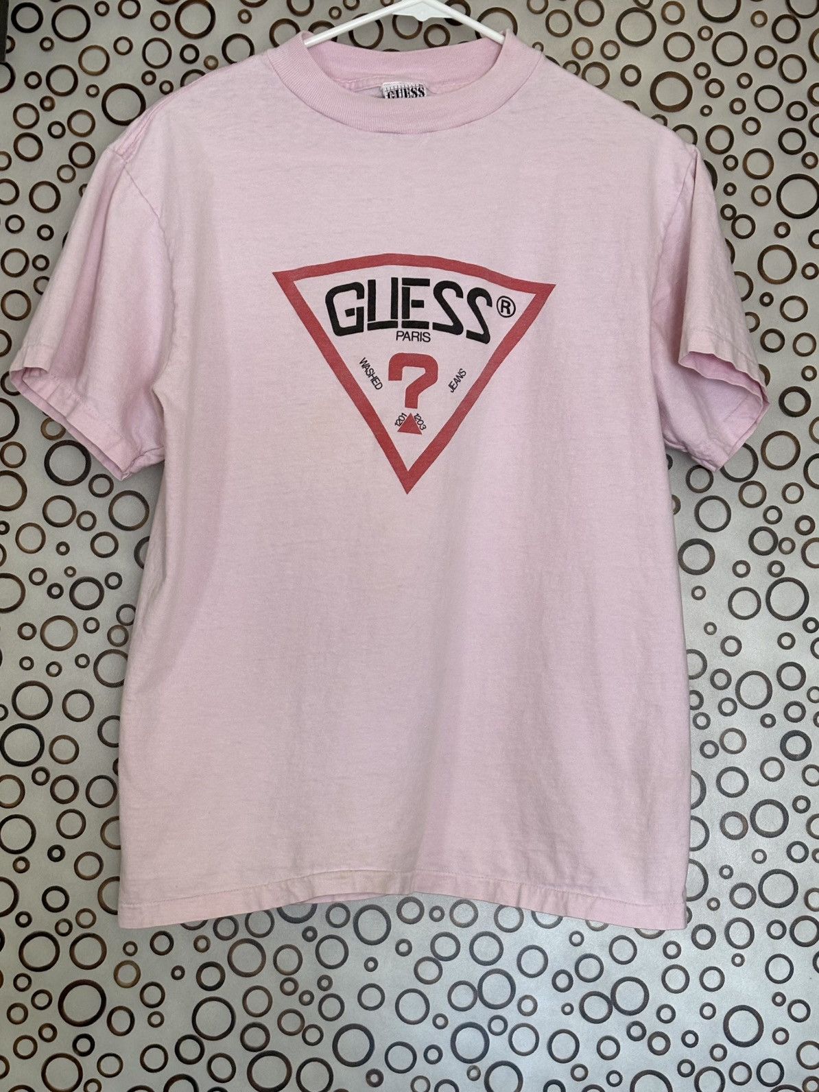 Guess Vintage Guess? T Shirt Light Pink Paris Size US M / EU 48-50 / 2 - 1 Thumbnail