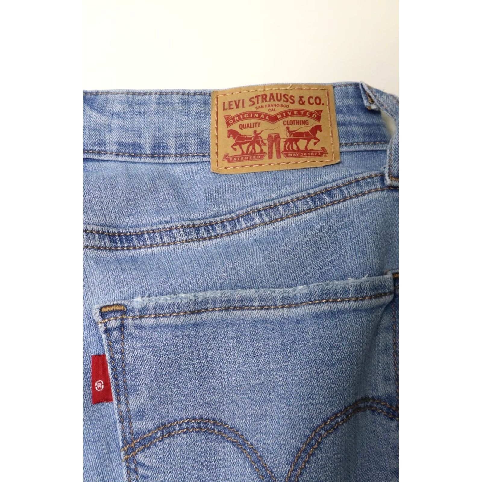 Levi's LEVI'S 721 High Rise Skinny Jeans Women's W27/L30 Blue Stretch Whiskers Size 27" / US 4 / IT 40 - 5 Thumbnail
