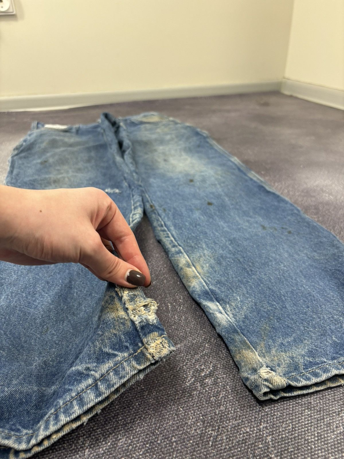 Dickies Vintage Dickies Distressed Denim USA Work Hype Baggy Jeans Size US 32 / EU 48 - 10 Thumbnail