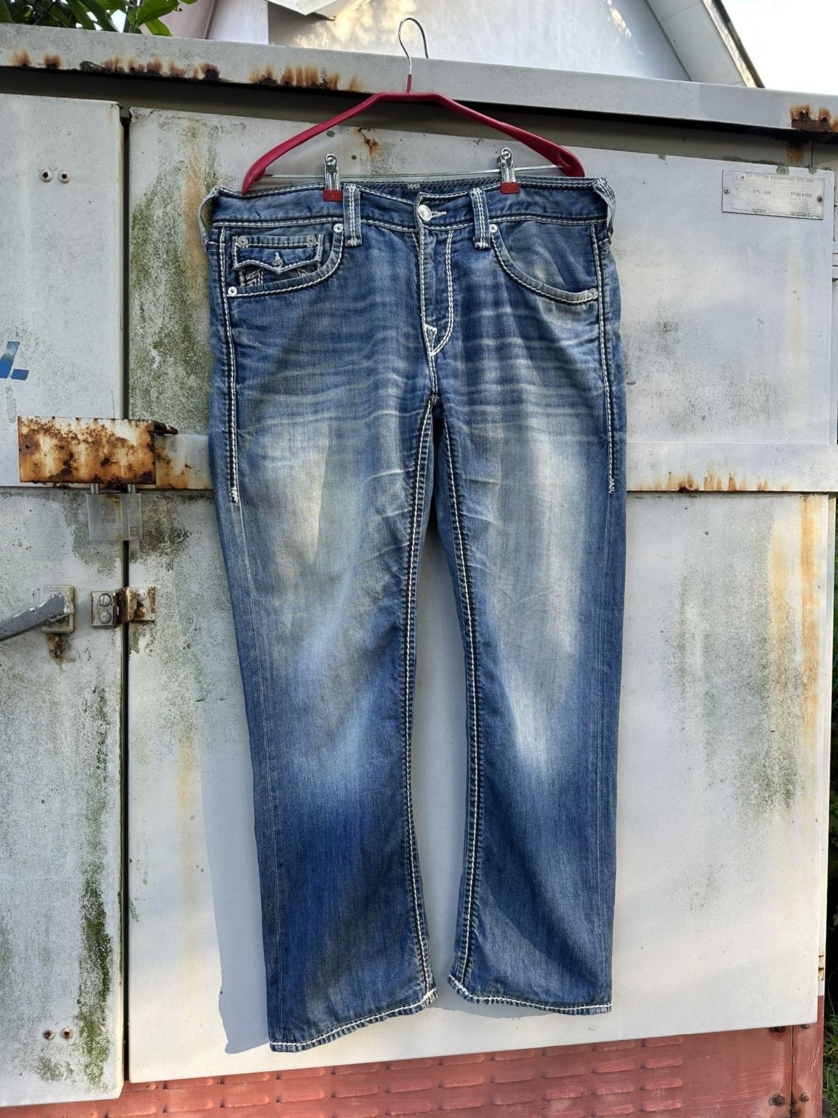 True Religion 👹Vintage True Religion Baggy Straight Cut Jeans Size US 34 / EU 50 - 4 Thumbnail