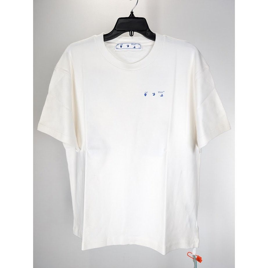 Off-White o1rshd1 Flowers Arrows Reg Tee Shirt in White/Blue Size US XXL / EU 58 / 5 - 3 Thumbnail