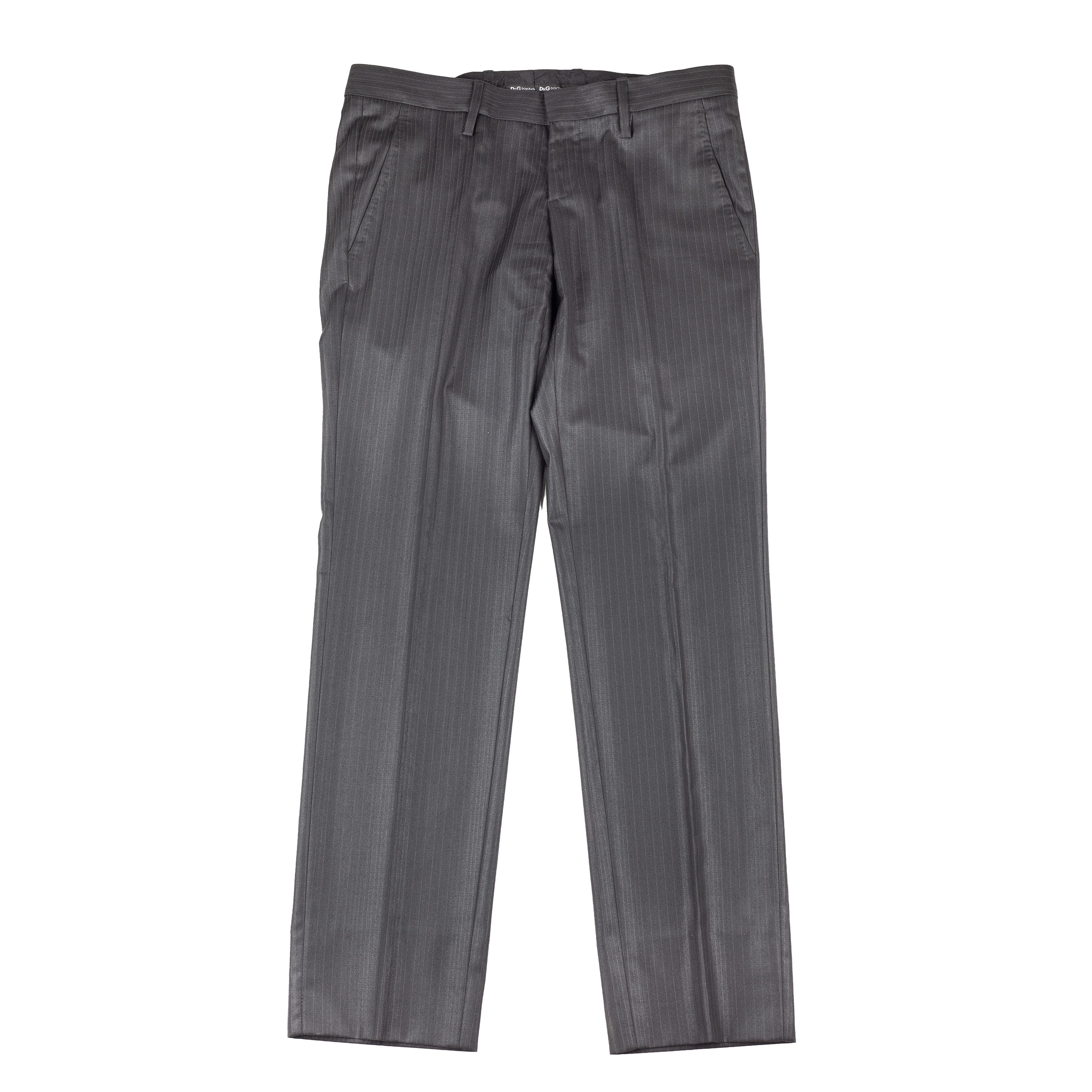 Dolce & Gabbana Dolce & Gabbana Men’s Dark Gray Pinstripe Suit Set Size 46R - 5 Thumbnail