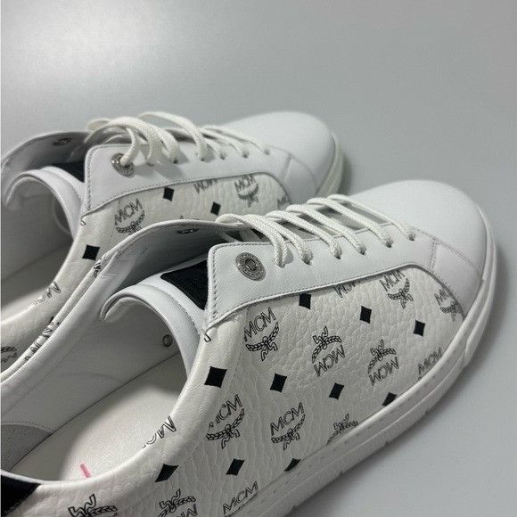 MCM MCM Terrain Low Top Sneakers White Black Men’s Size EU 45/US Size US 12 / EU 45 - 6 Thumbnail