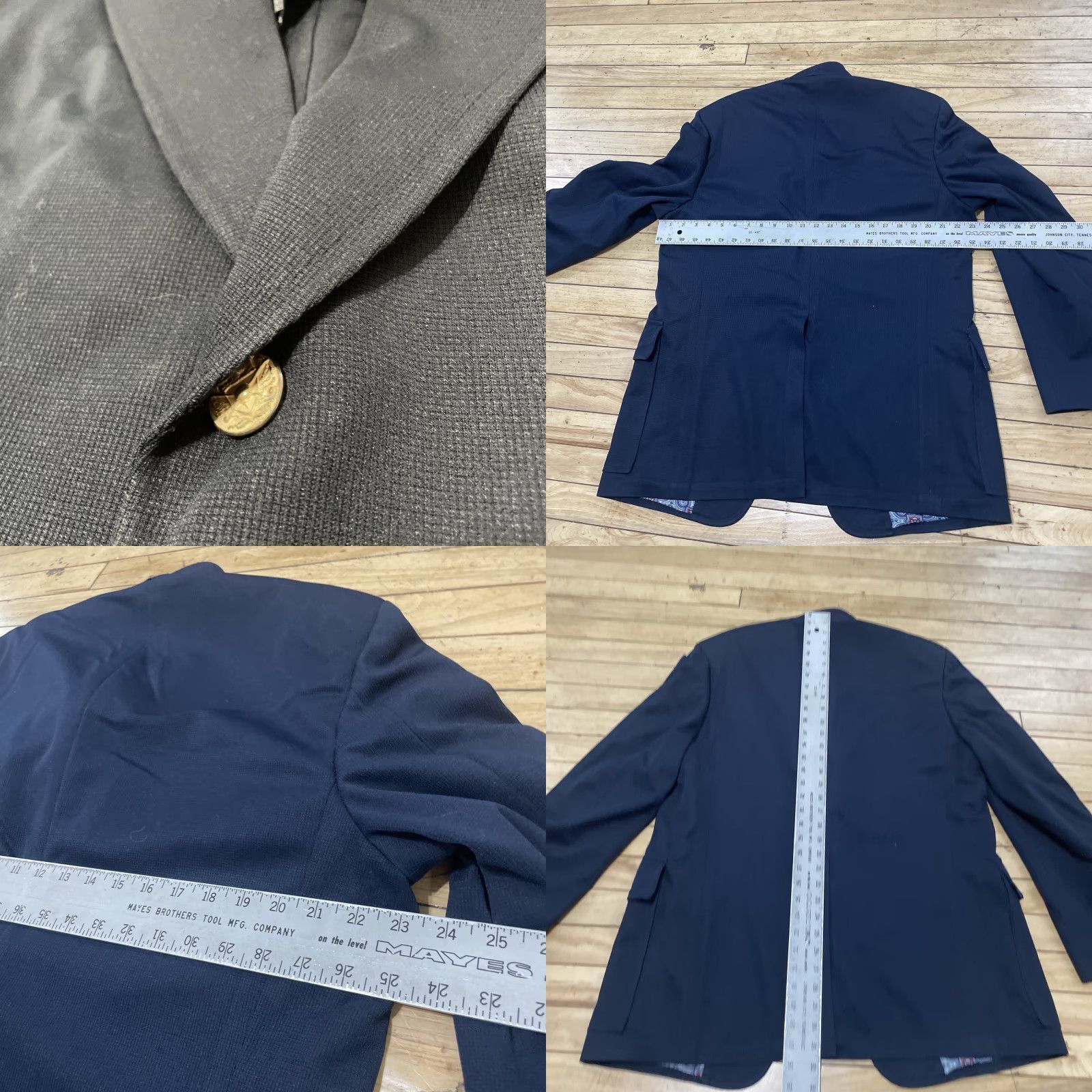Hart Schaffner Marx Hart Schaffner Marx Blazer Men 44R Blue Vtg Jack Nicklaus Scioto Silverwood Coat Jacket Coat Size 44R - 8 Thumbnail