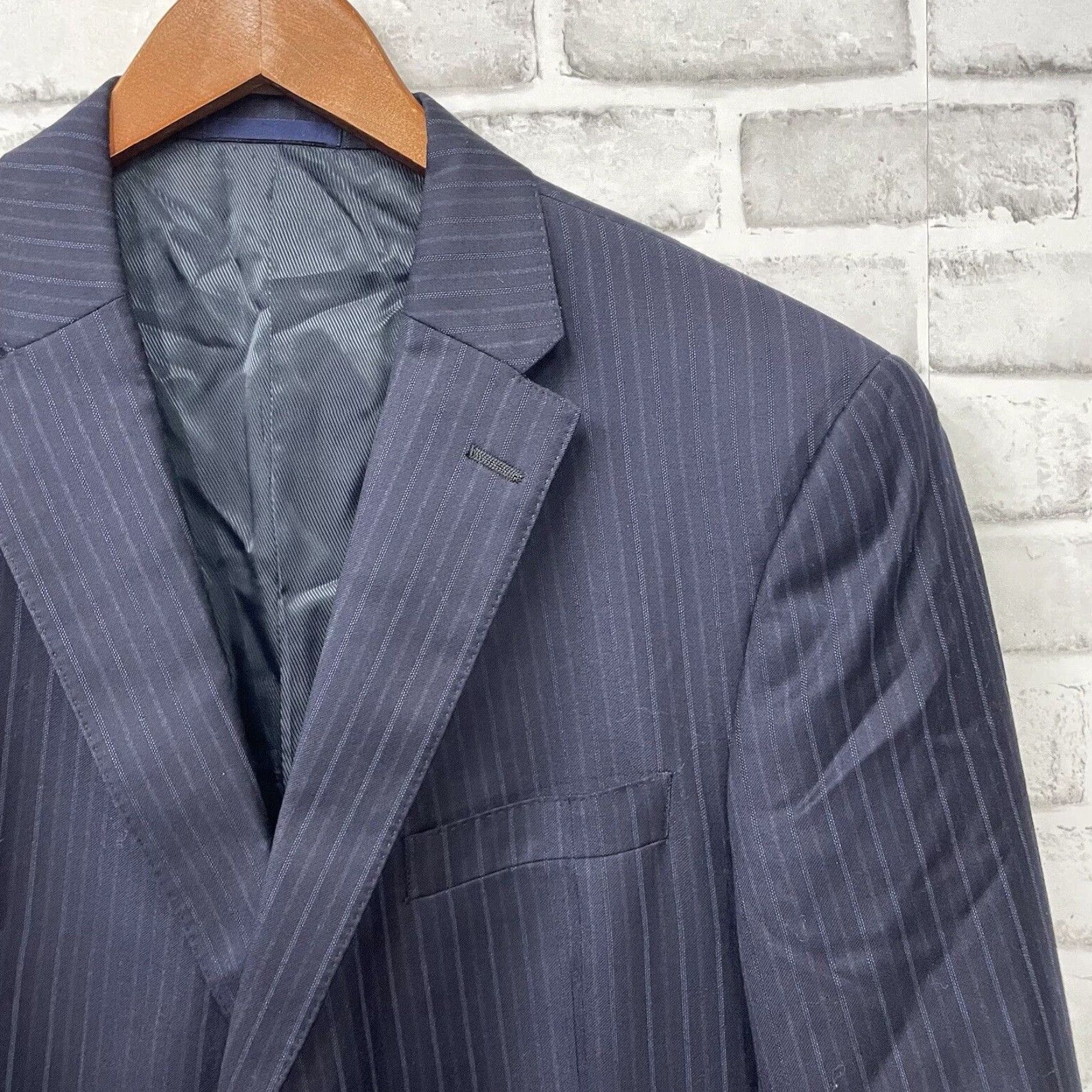 Loro Piana DANIEL CREMIEUX Navy Blue Loro Piana Wool Pinstripe Sport Coat 44R Mens Size US S / EU 44-46 / 1 - 2 Thumbnail