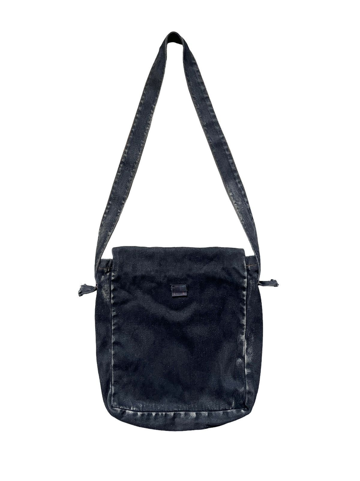 Japanese Brand 2000s h.NAOTO 🇯🇵 Goth Punk Reworked Denim Crossbody Bag Size ONE SIZE - 12 Thumbnail