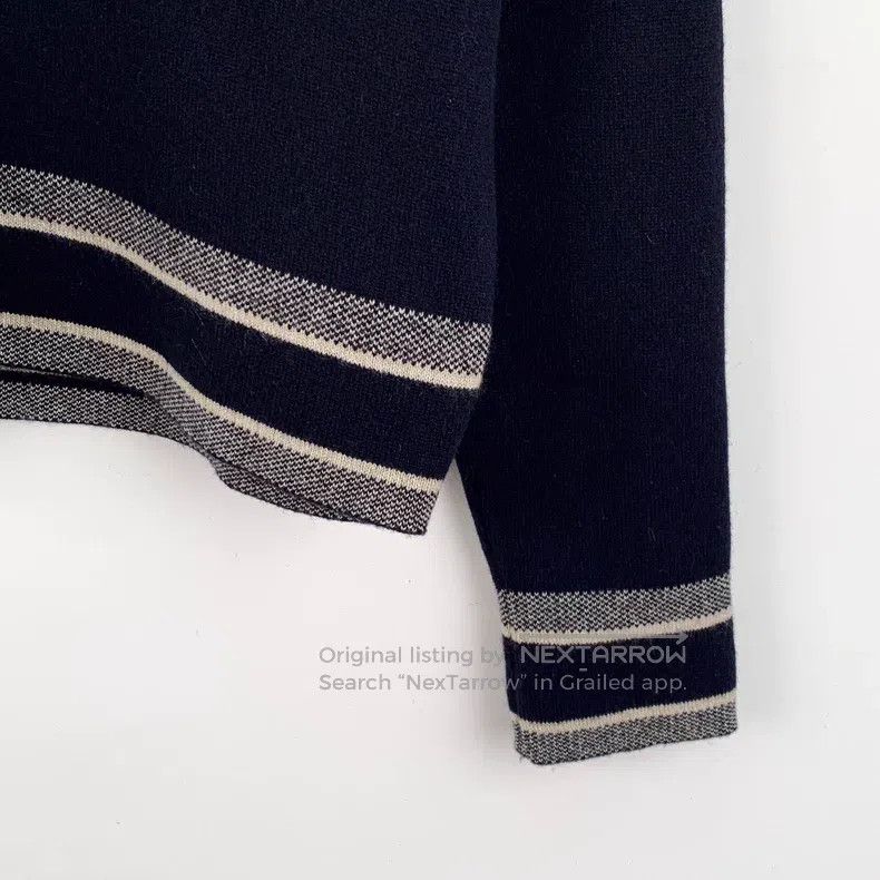 Dior Dior Black logo letter inlaid round-neck cashmere knit swe Size XXS / US 00 / IT 34 - 4 Thumbnail