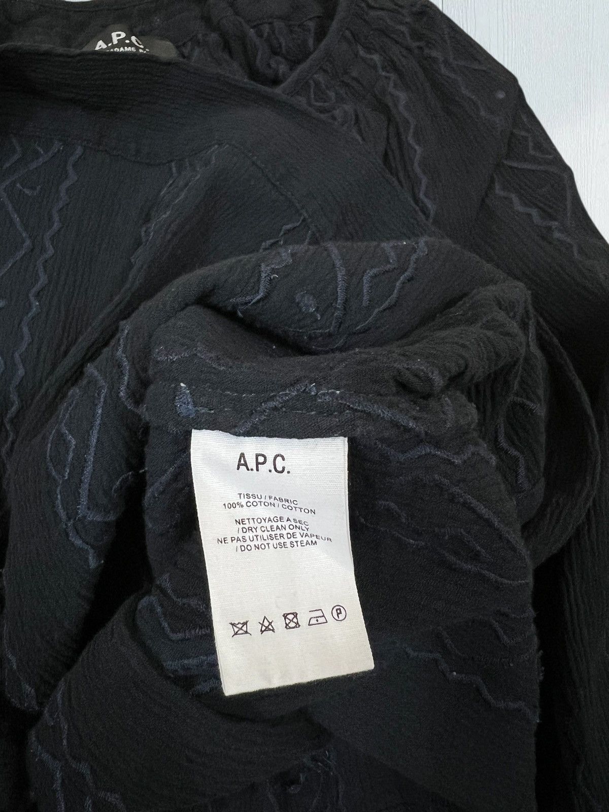 A.P.C. A.P.C. navy blouse size 38 / M Size M / US 6-8 / IT 42-44 - 6 Thumbnail