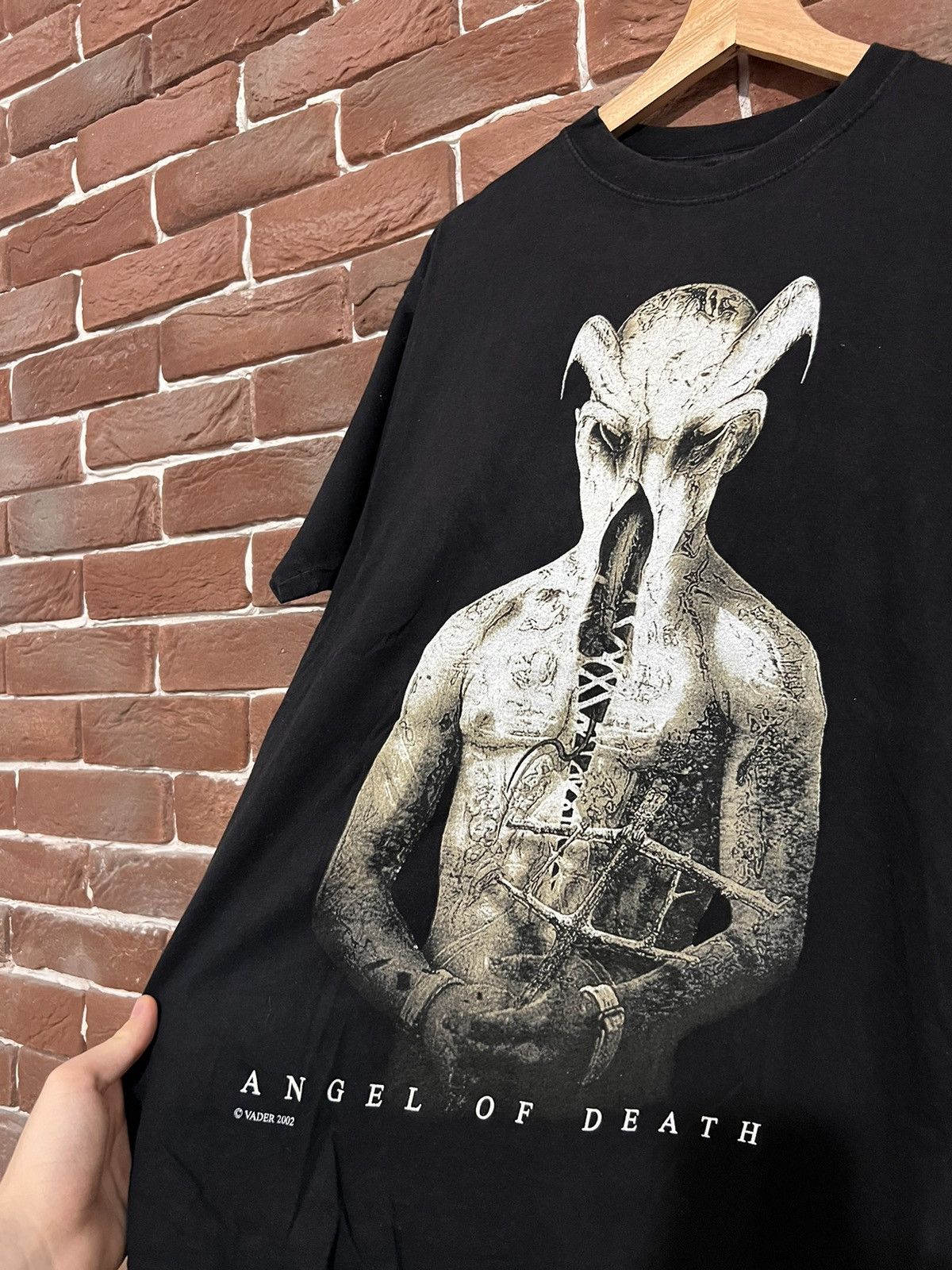 Band Tees Very Rare Vintage Vader Death Angel Metal Band Tshirt 00s Size US M / EU 48-50 / 2 - 3 Thumbnail