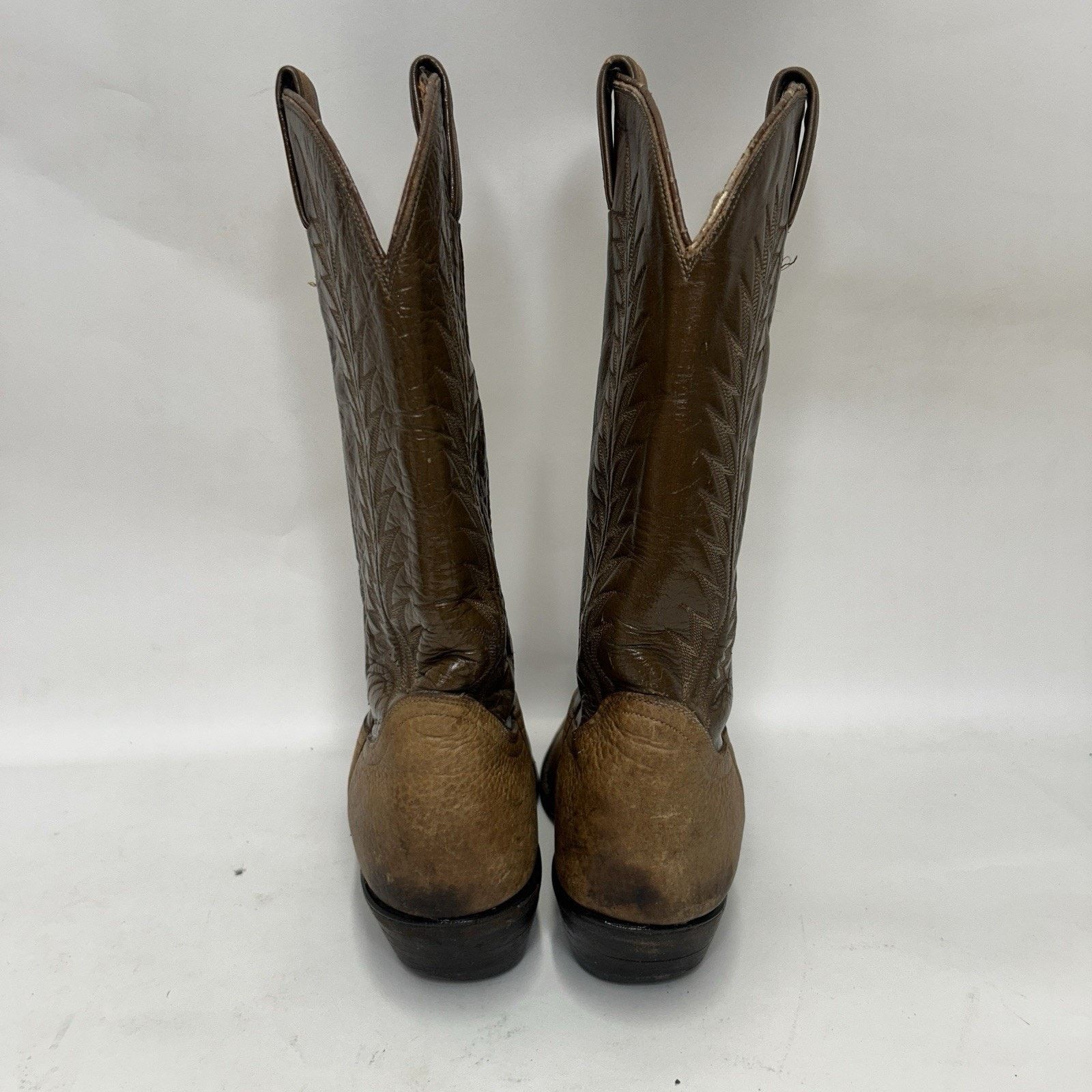 Tony Lama Vintage Tony Lama Two-Tone Cowboy Boots Gold Label Size US 8.5 / EU 41-42 - 5 Thumbnail