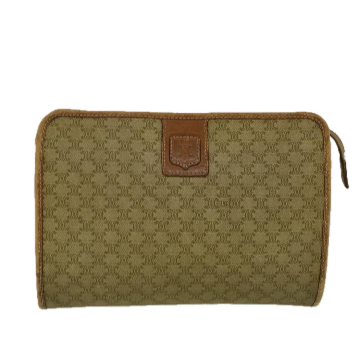 image of Celine Céline Macadam Clutch in Beige, Women's