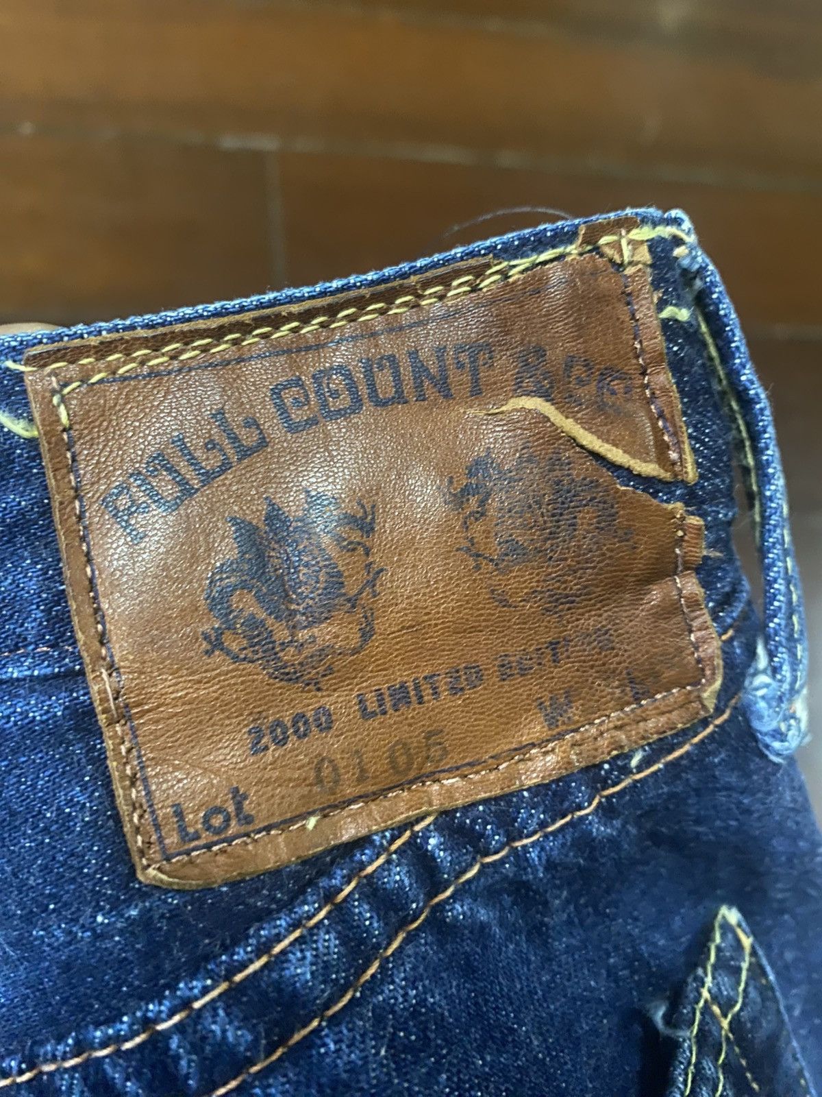 Full Count & Co. Rare 2000 limited edition FULLCOUNT 0105 selvedge Size US 31 - 17 Thumbnail