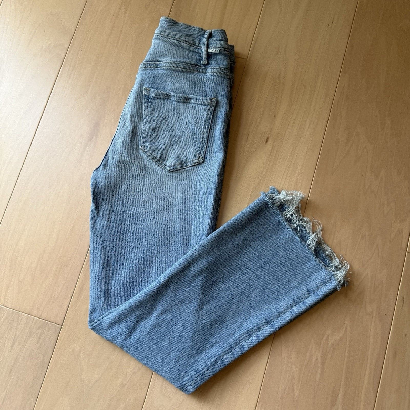MOTHER Mother Hustler Ankle Jeans Women's 26 Light Wash Glam Boho Size 26" / US 2 / IT 38 - 7 Thumbnail