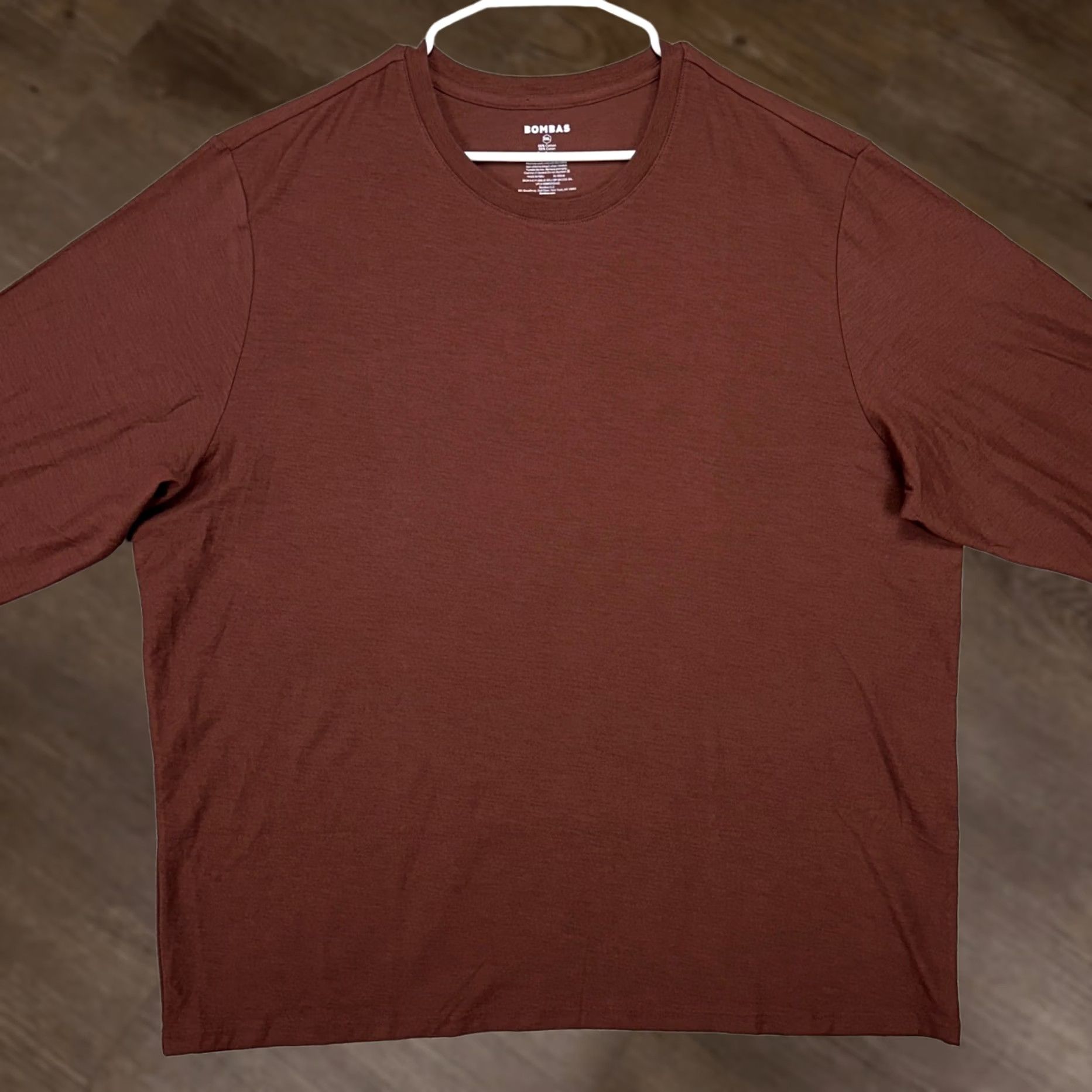 Vintage Bombas T-Shirt Mens 3XL Brown Crew Neck Long Sleeve Cotton Casual Size US XXL / EU 58 / 5 - 1 Thumbnail