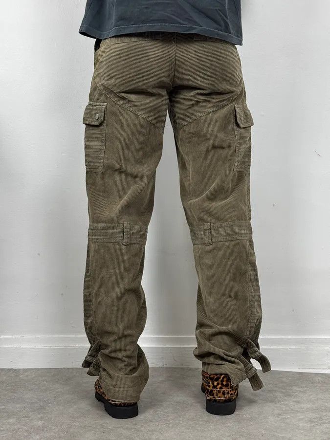 Dolce & Gabbana SS2002 Dolce & Gabbana Olive Green Cargo Utility Cordurroy Pants Size US 32 / EU 48 - 4 Thumbnail