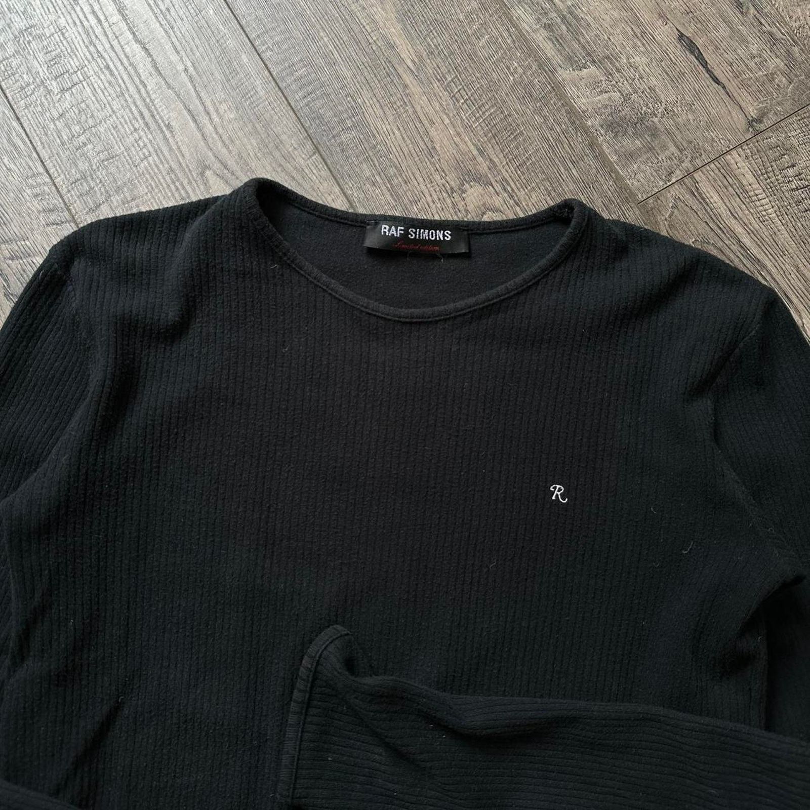 Raf Simons × Vintage Vintage SS03 RAF Simmons Black Longsleeve Thermal Shirt Size US S / EU 44-46 / 1 - 5 Thumbnail