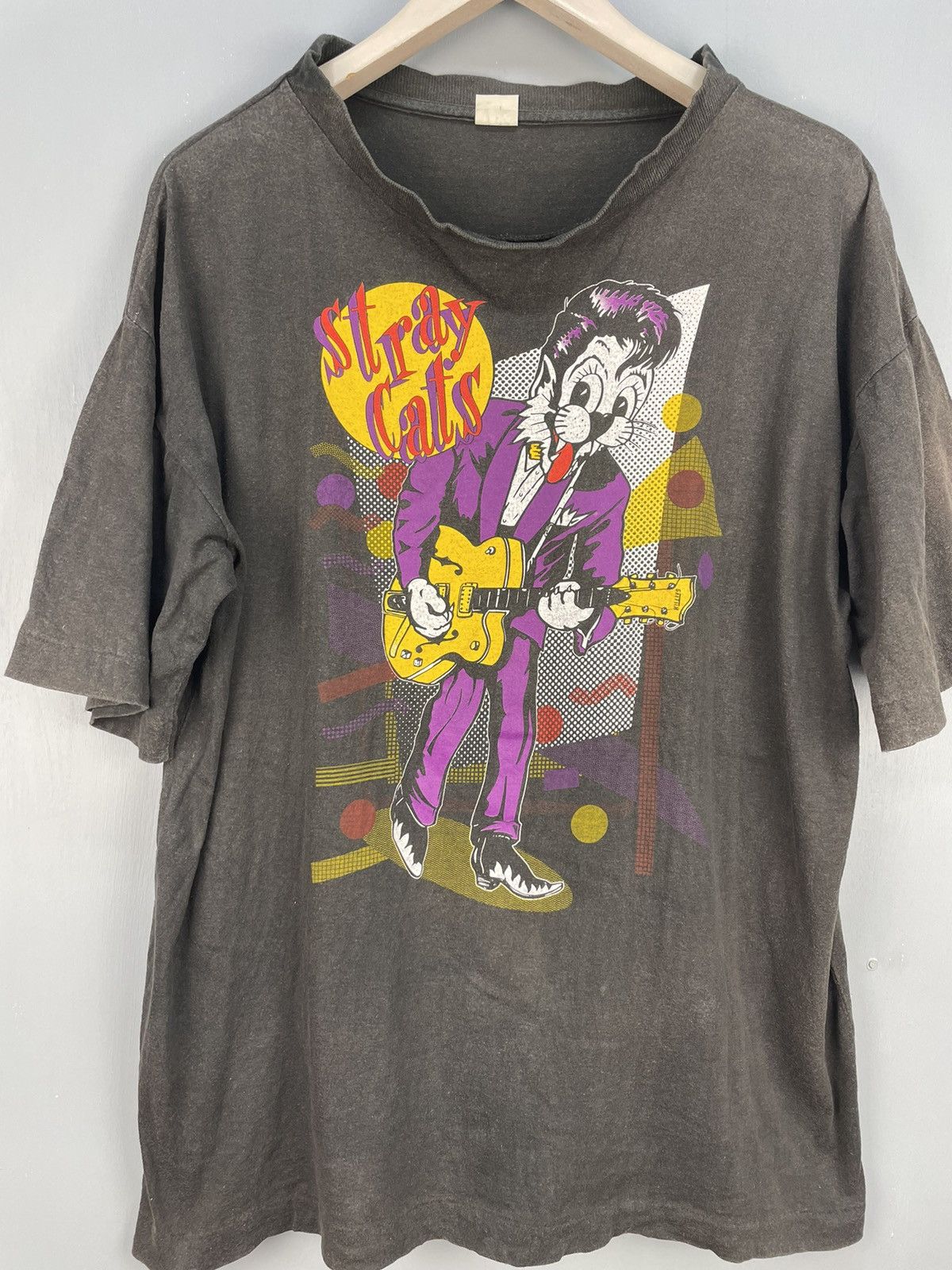 Band Tees Vintage 90s Stray Cats Rockabilly band Australia tour tee Size US L / EU 52-54 / 3 - 3 Thumbnail