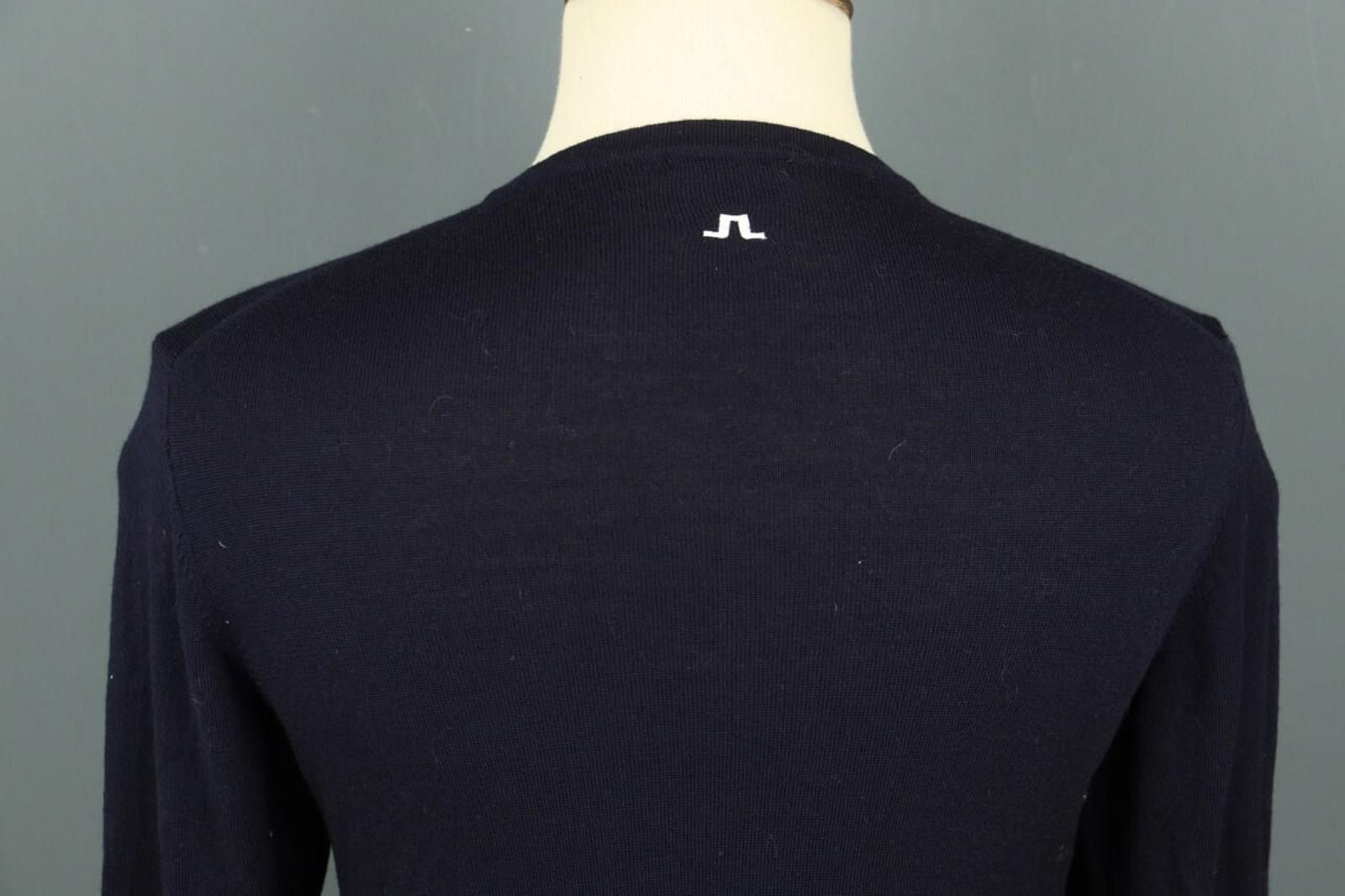 J.Lindeberg J.Lindeberg Black Merino Wool Tight Knit Sweater Size L Size US L / EU 52-54 / 3 - 10 Thumbnail