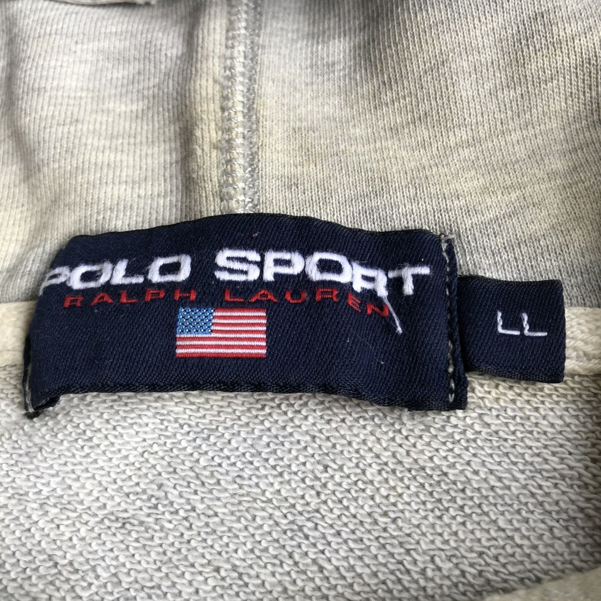 Polo Ralph Lauren Vintage Polo Sport Ralph Lauren Kswiss Logo Hoodie Grey Size US XL / EU 56 / 4 - 13 Thumbnail