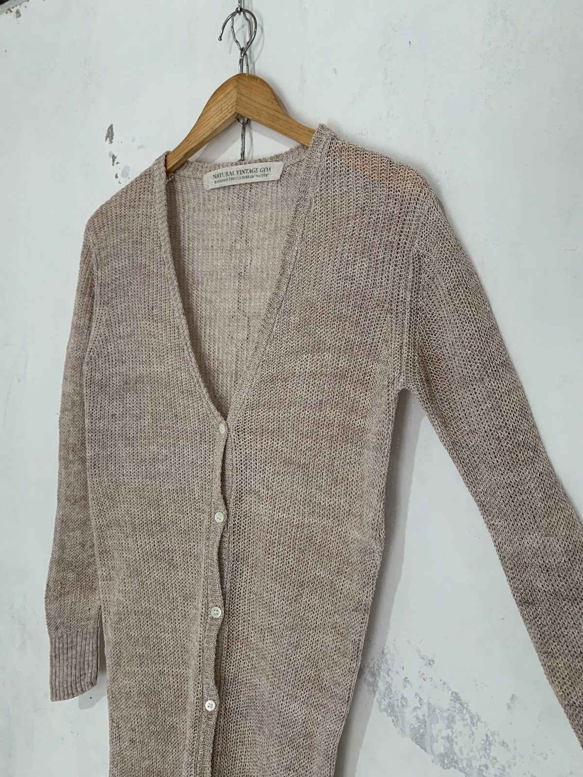14th Addiction × If Six Was Nine × Japanese Brand GOA linen long knit cardigan Size S / US 4 / IT 40 - 3 Thumbnail