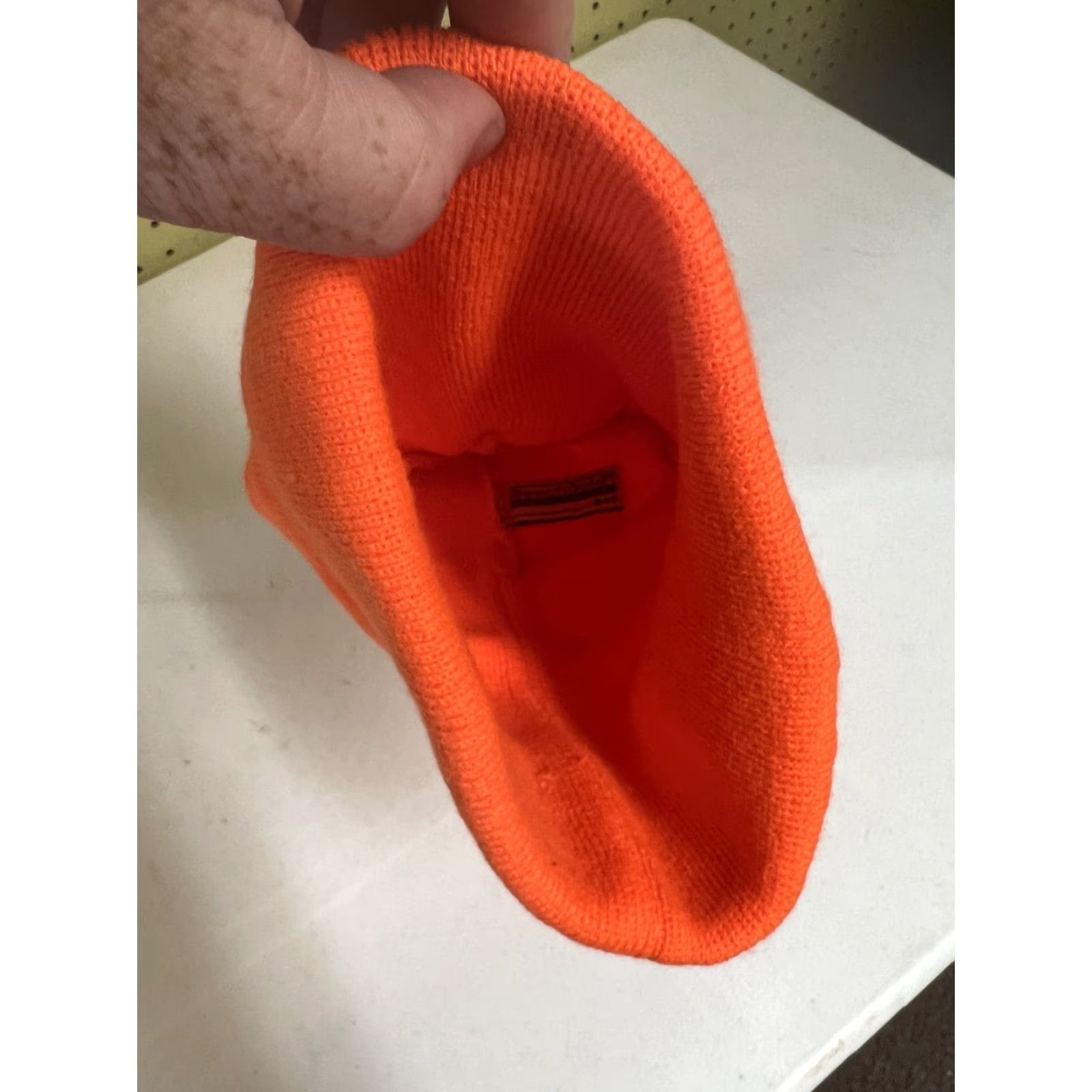 Vintage New Braintree Town F.C. Dootball Soccer Orange Beanie Hat Scotchlite Essex UK Unisex Adults One Size Orange Beanie Hats Mens Womens Girls Boys Size ONE SIZE - 5 Thumbnail